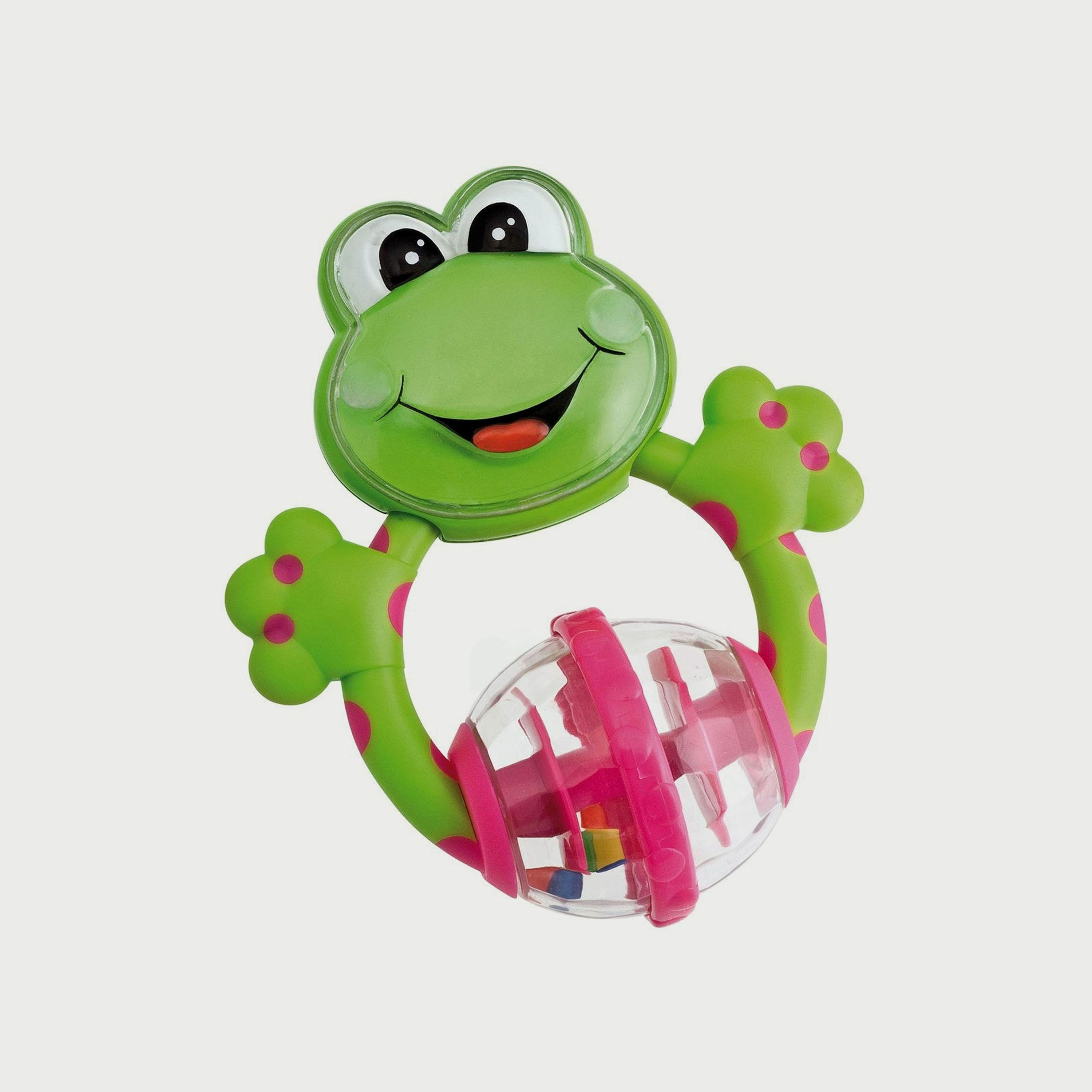 Chicco Fun Teething Rattle Frog-toys-babyandtoddlertoys-rattlesandteethers-image-1