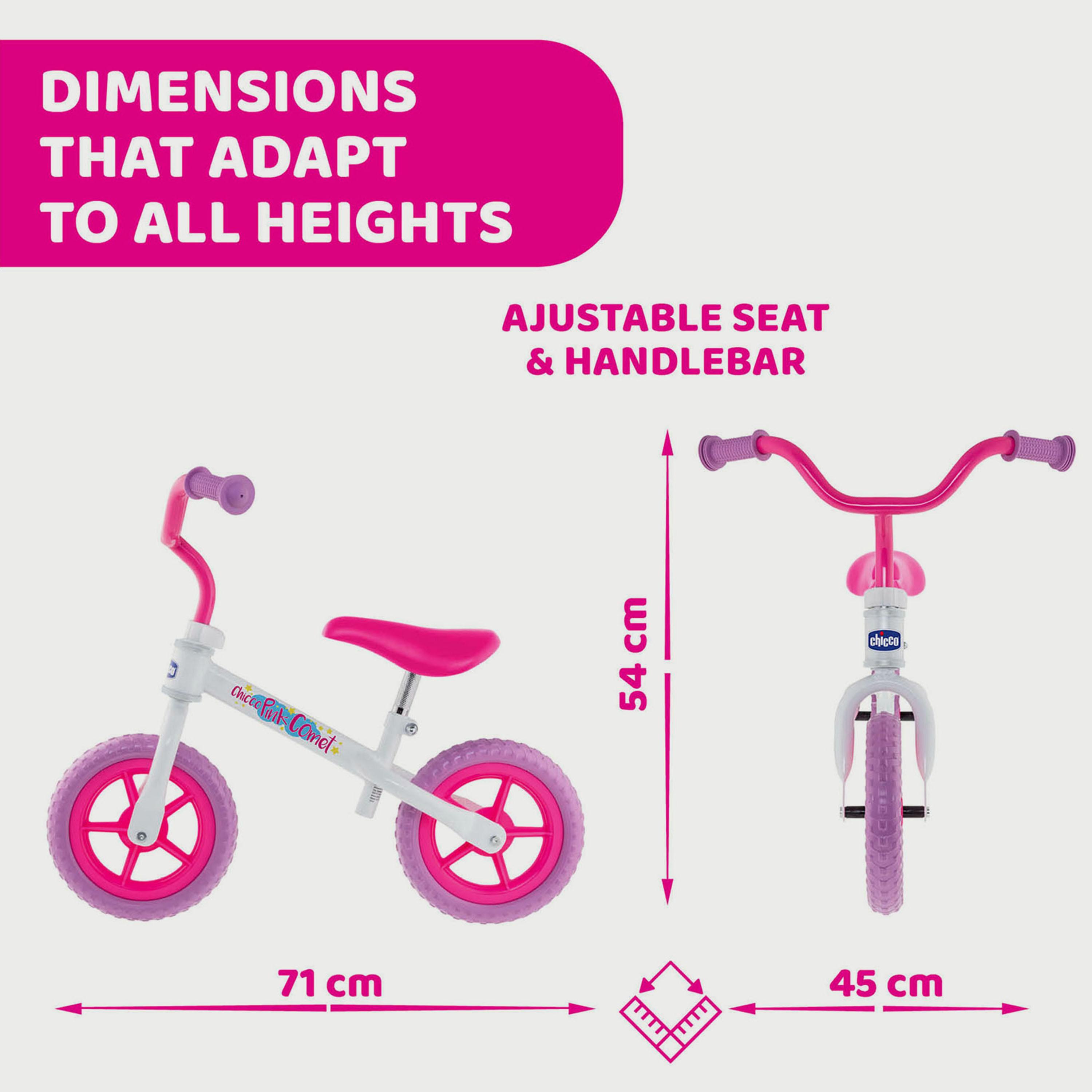 Pink chicco balance bike best sale