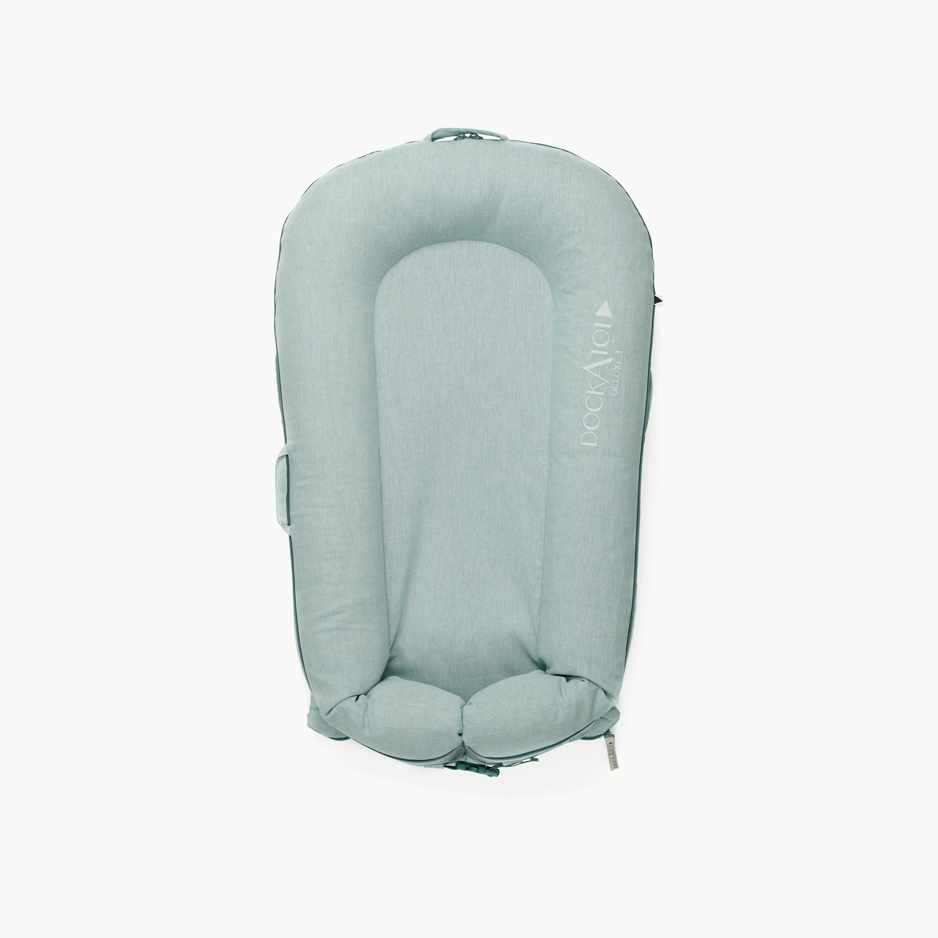 DockATot Deluxe+ Cover,Marine Chambray-baby-nursery-furniture-cribsandbeds-cribaccessories-image-1
