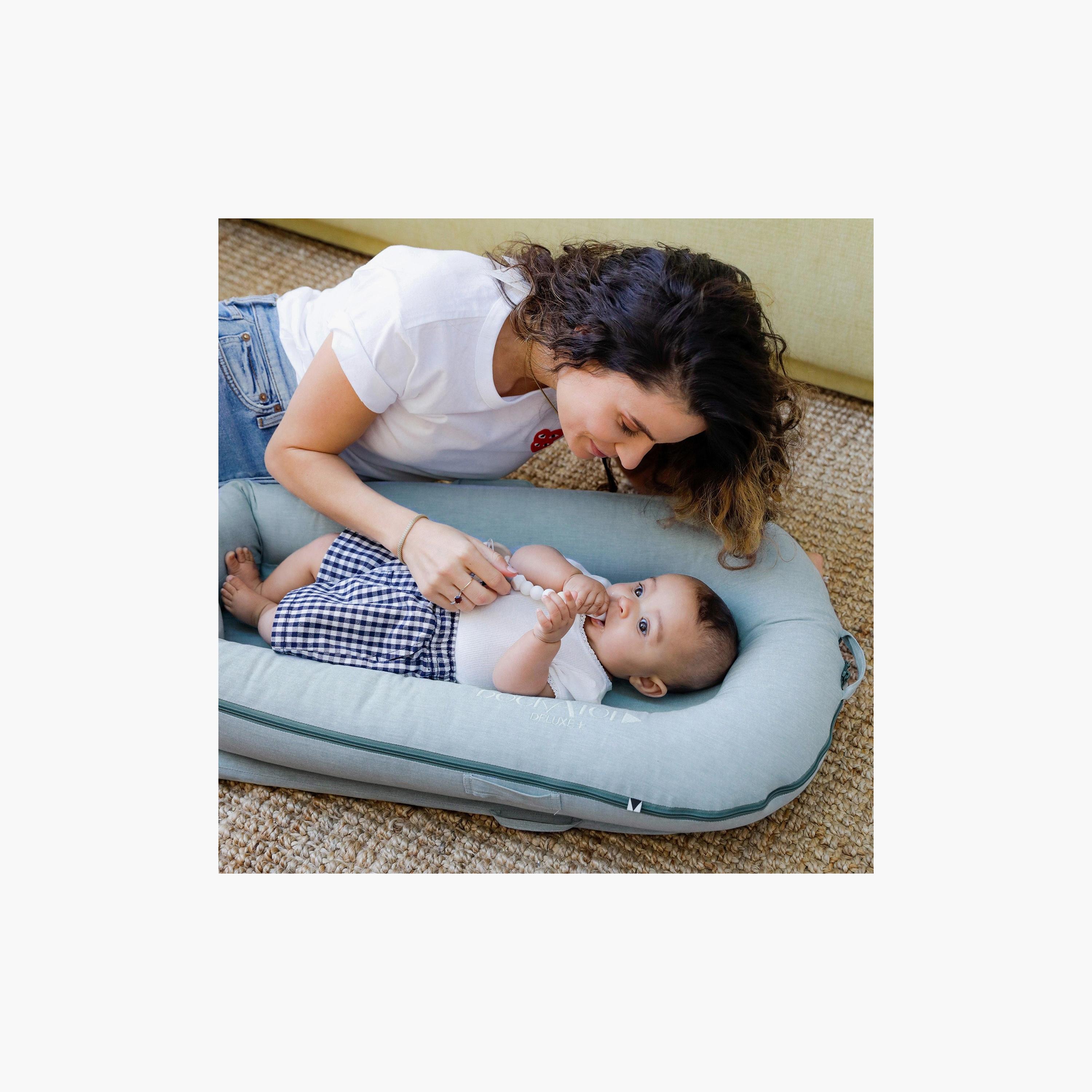 DockATot Deluxe+ Cover,Marine Chambray-baby-nursery-furniture-cribsandbeds-cribaccessories-image-3