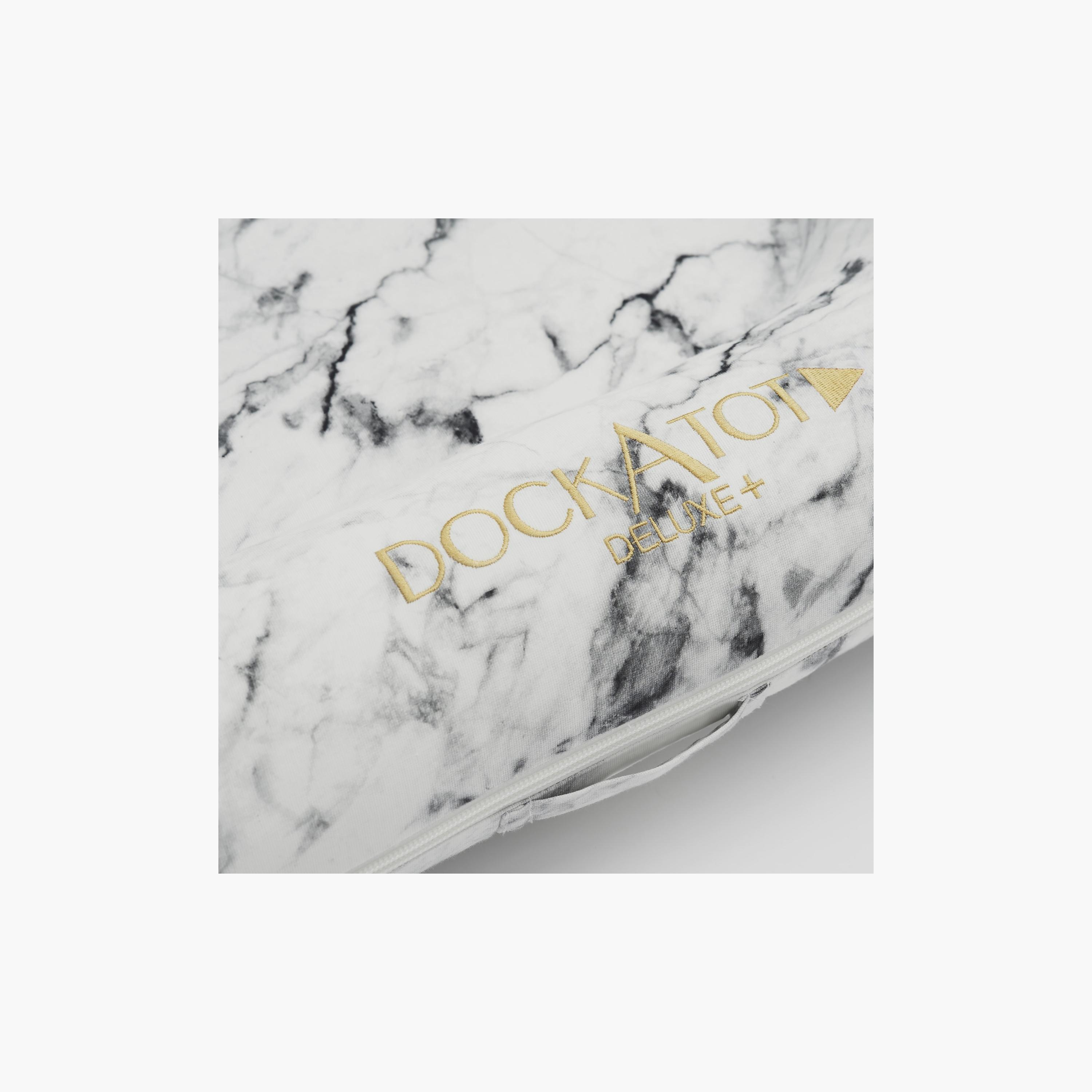 DockATot Deluxe+ Cover, Carrara Marble-baby-nursery-furniture-cribsandbeds-cribaccessories-image-3
