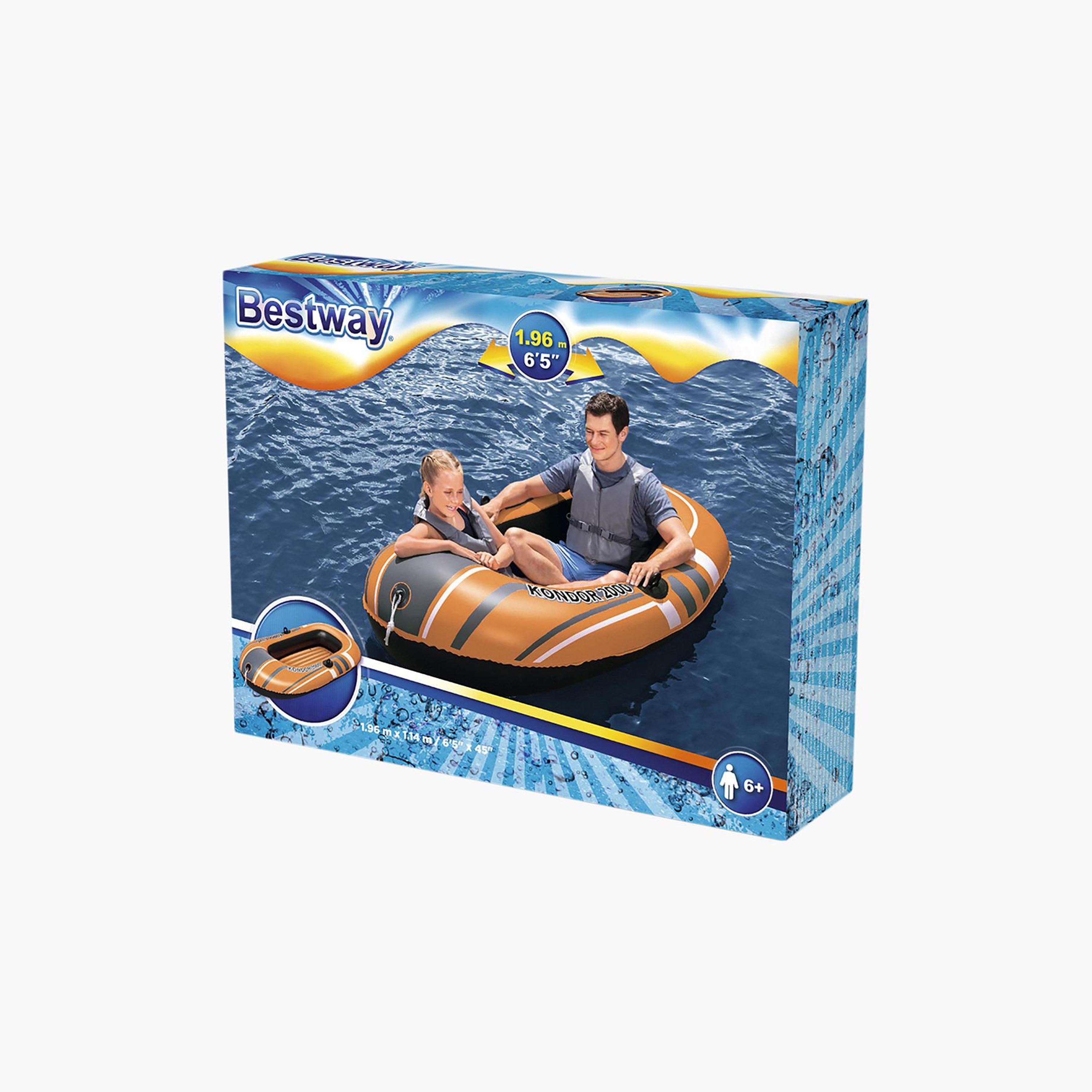 قارب قابل للنفخ كوندور 2000 من بست واي -196x114 سم-toys-outdoor-poolandbeach-floatsandboats-image-2