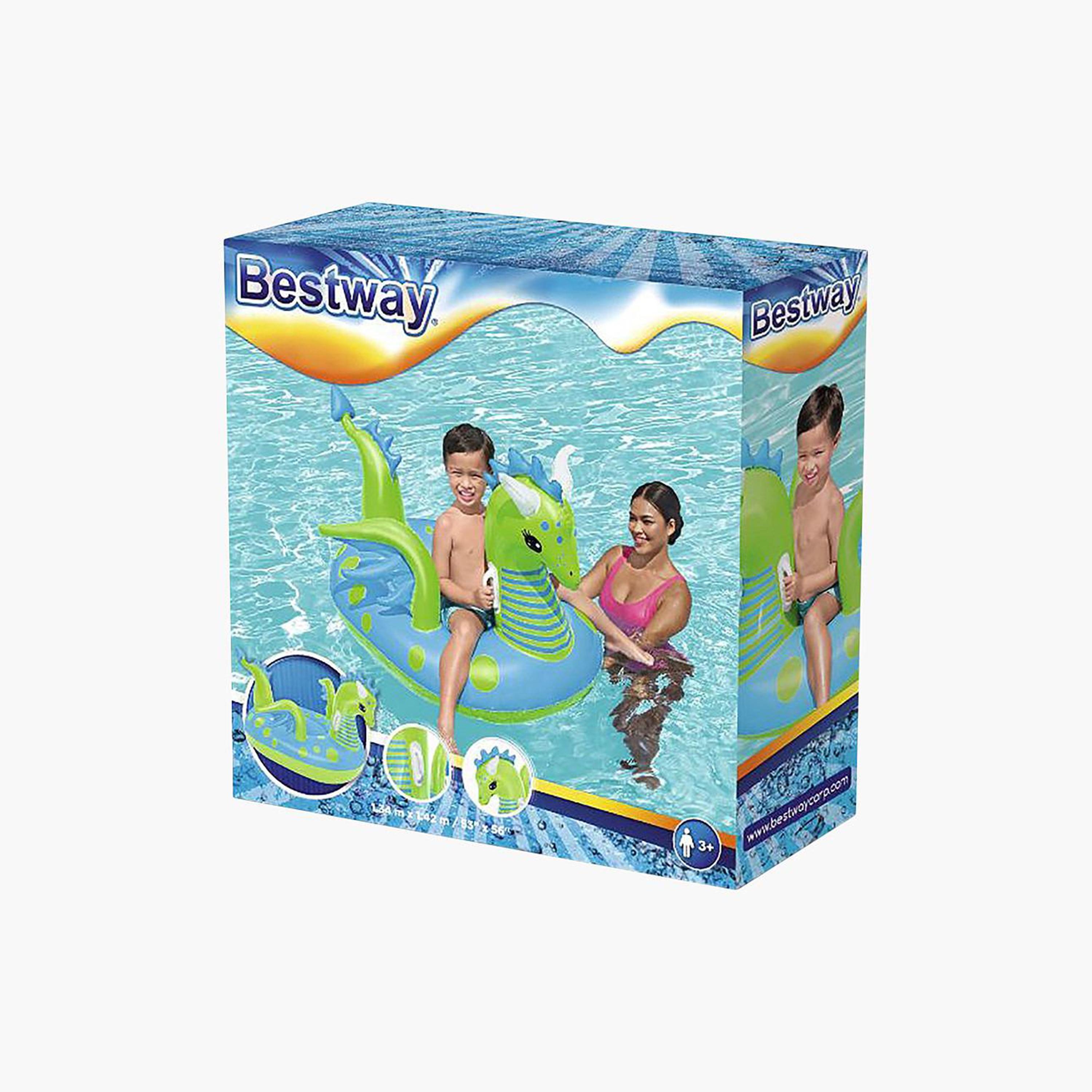 لعبة ركوب بتصميم تنين فانتاسي من بيست واي - 134x142 سم-toys-outdoor-poolandbeach-floatsandboats-image-2