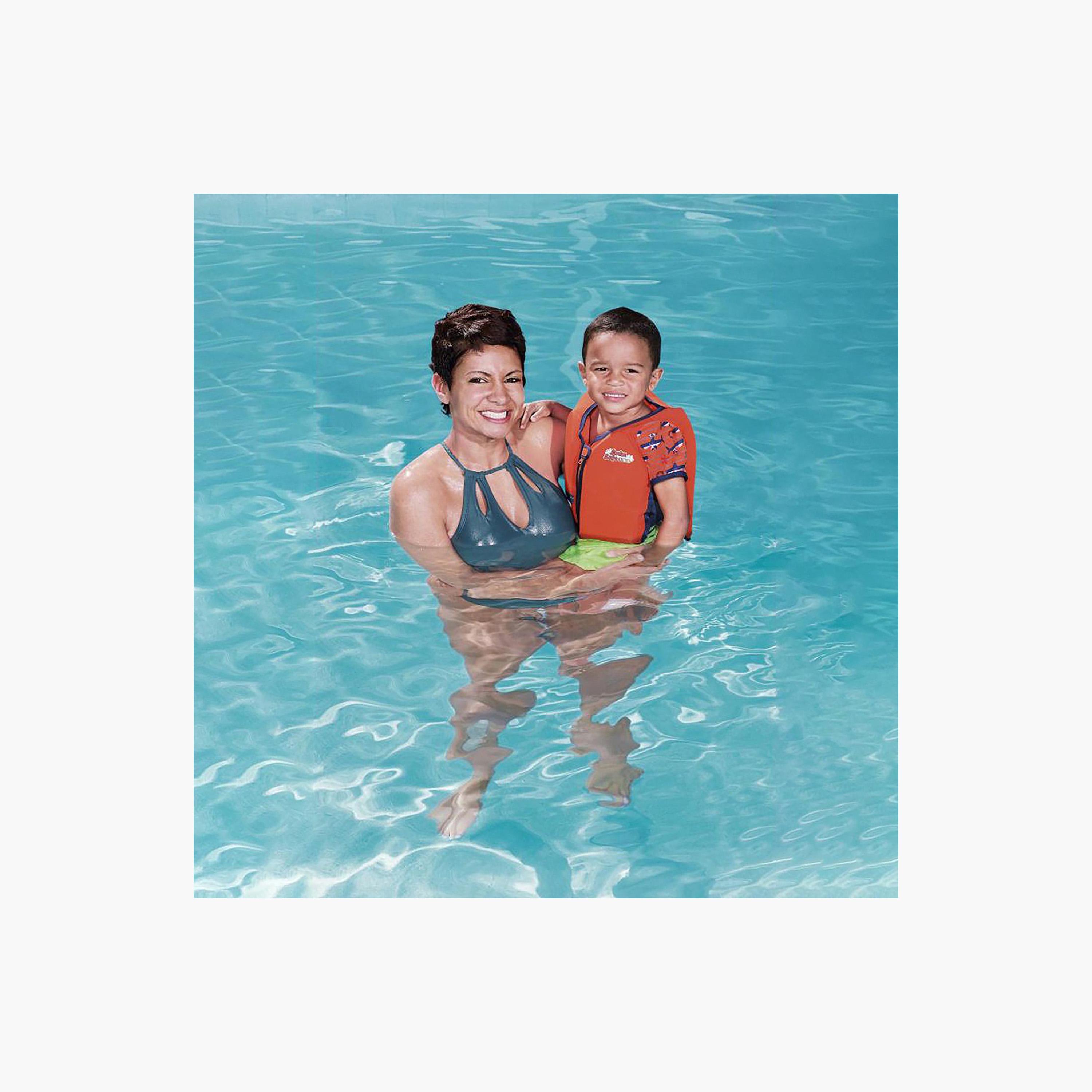 Bestway Swim Vest with Short Sleeves and Zip Closure-sports-girls-clothing-swimwear-image-5