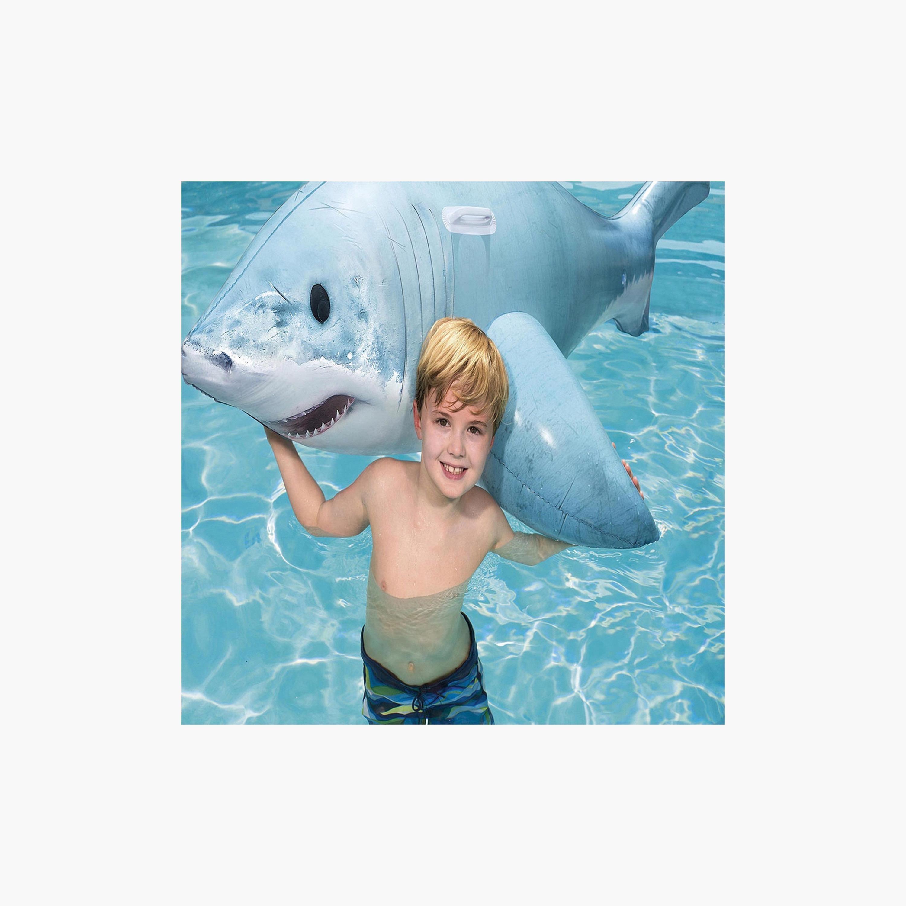 لعبة ركوب بتصميم سمكة قرش واقعية من بيست واي - 183×102 سم-toys-outdoor-poolandbeach-floatsandboats-image-5