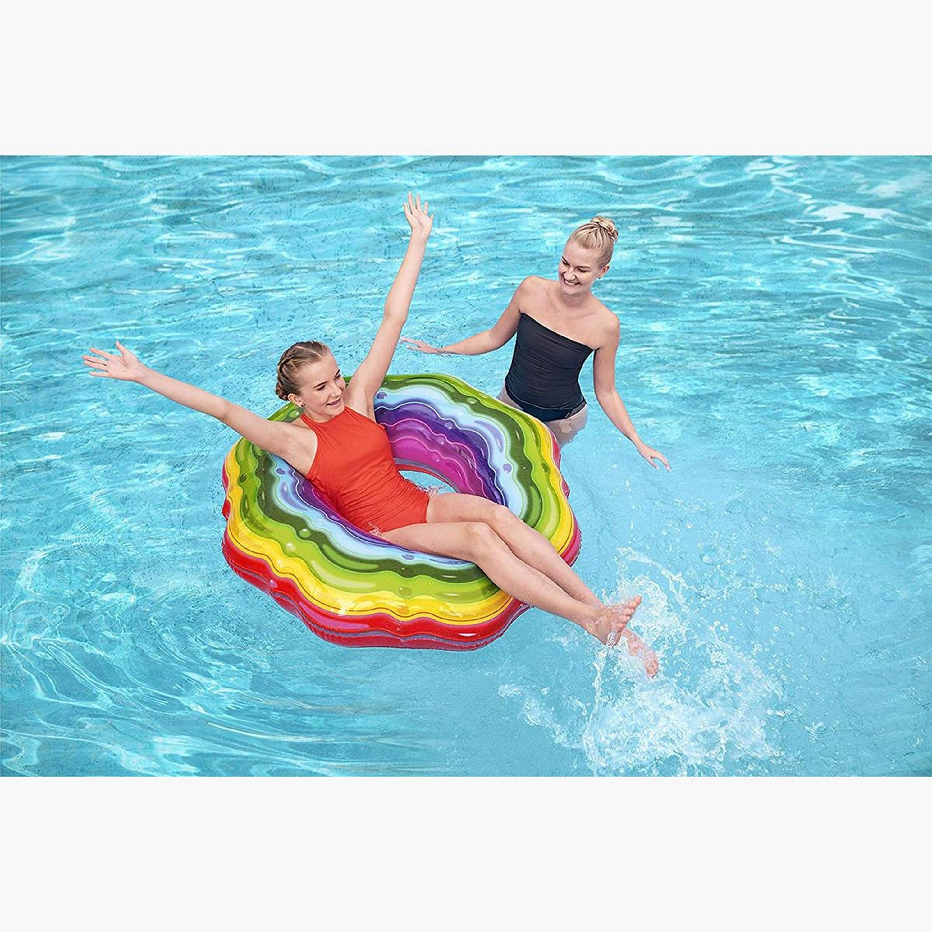 Bestway Rainbow Print Ribbon Tube-toys-outdoor-poolandbeach-poolaccessories-image-5