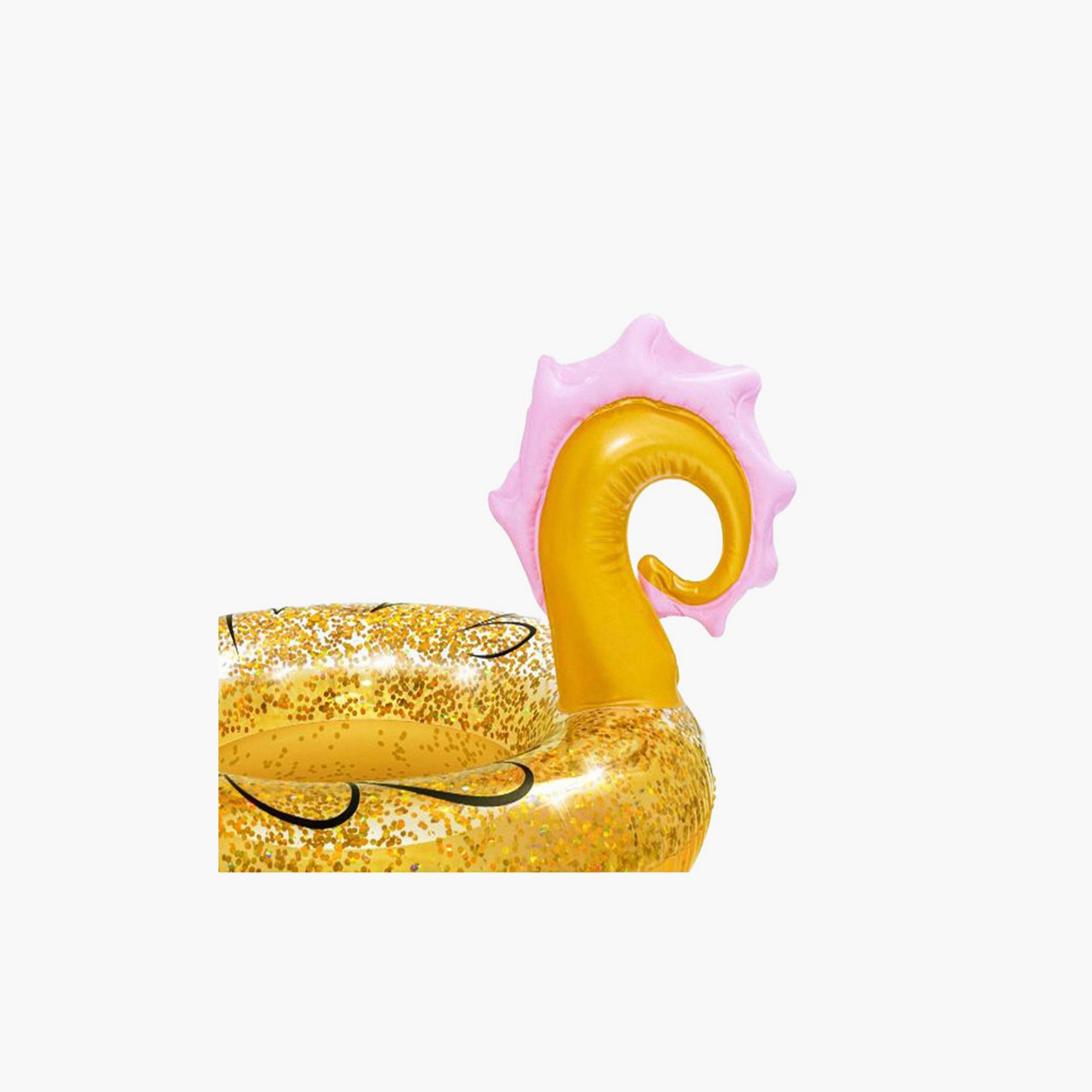 Bestway Glitter Gold Seahorse Swim Ring - 115x104 cms-toys-outdoor-poolandbeach-poolaccessories-image-4