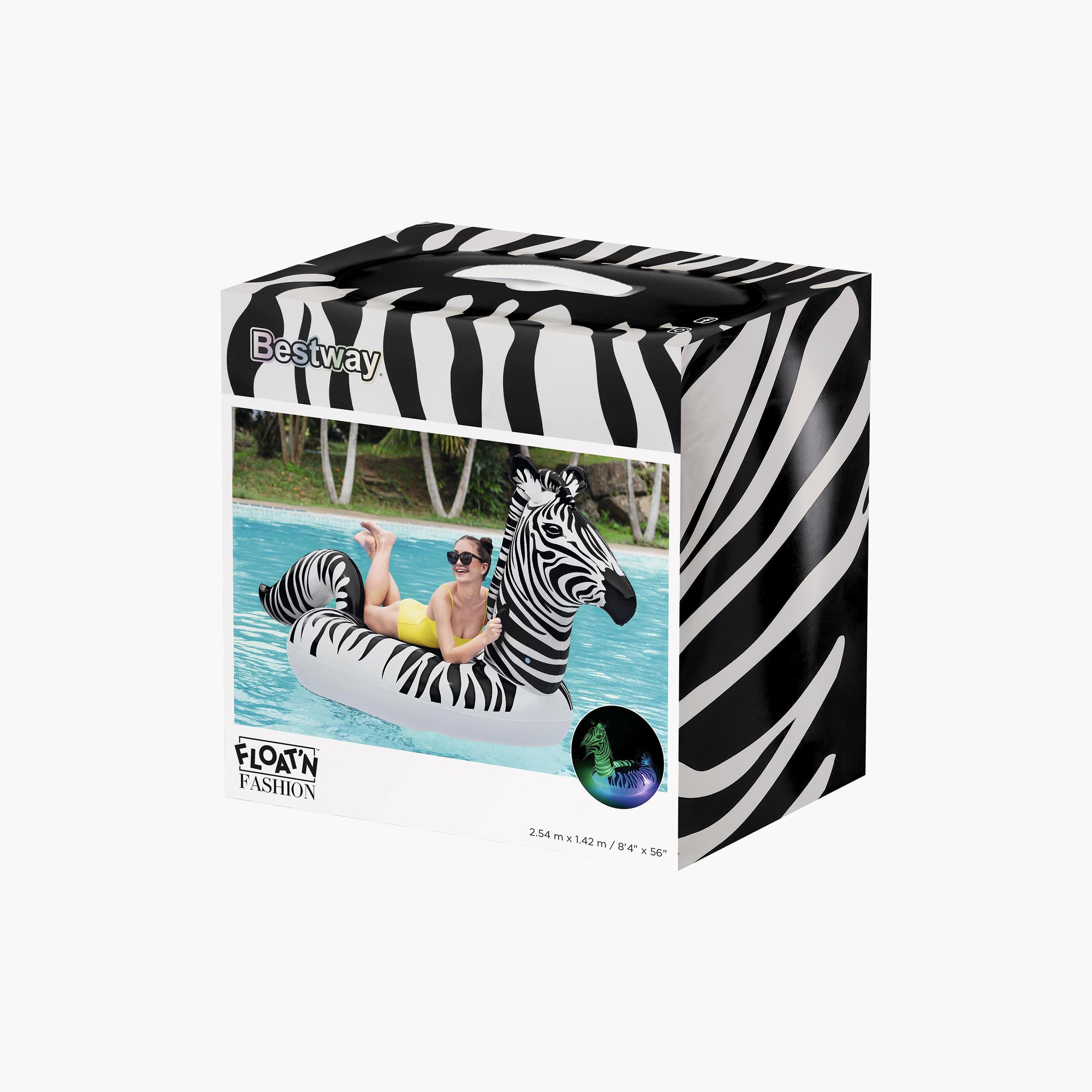 Bestway Striped Zebra Float with Light - 254 x 142 cms-toys-outdoor-poolandbeach-floatsandboats-image-2