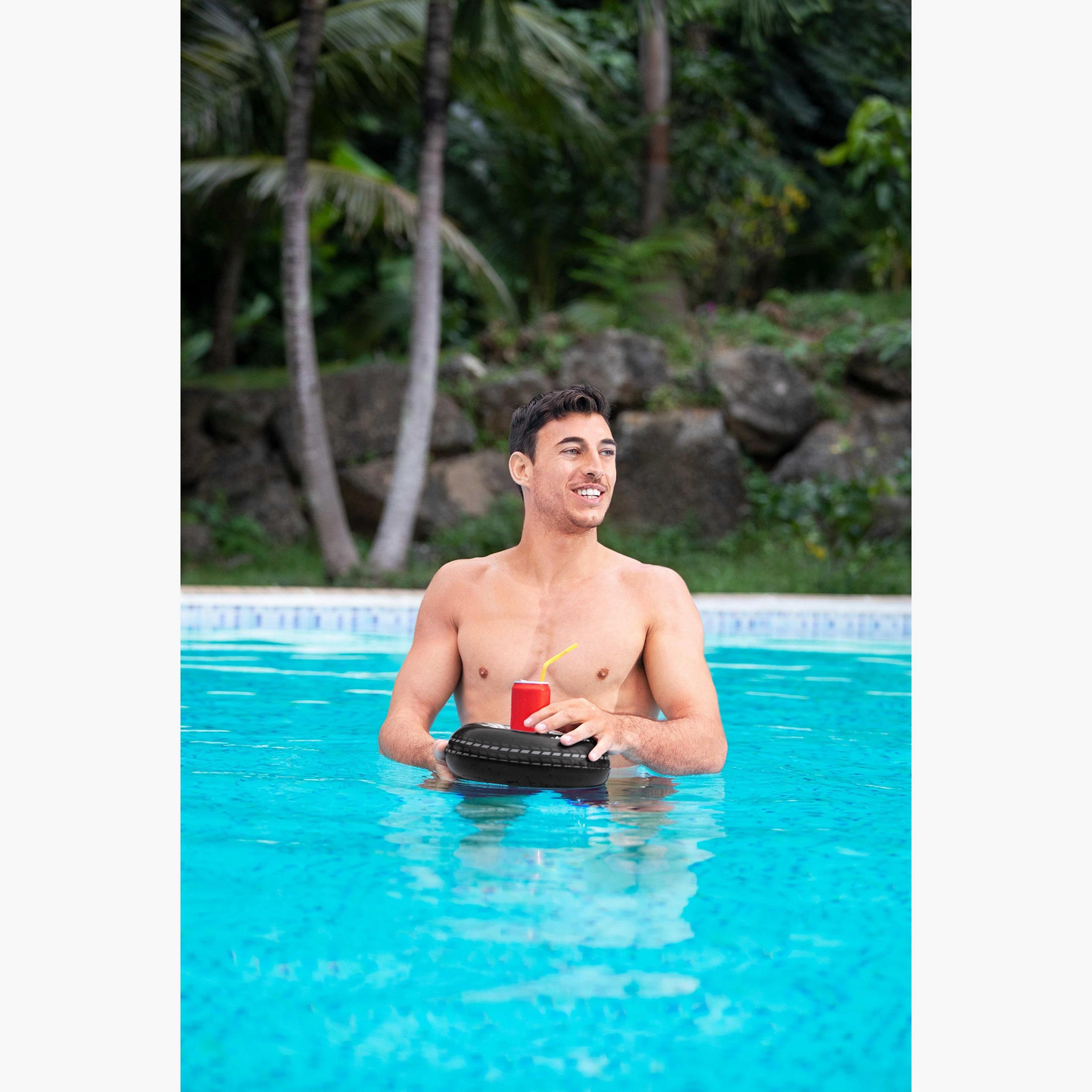Bestway Floating Tire Drink Holder - 26.5 cms-toys-outdoor-poolandbeach-floatsandboats-image-4