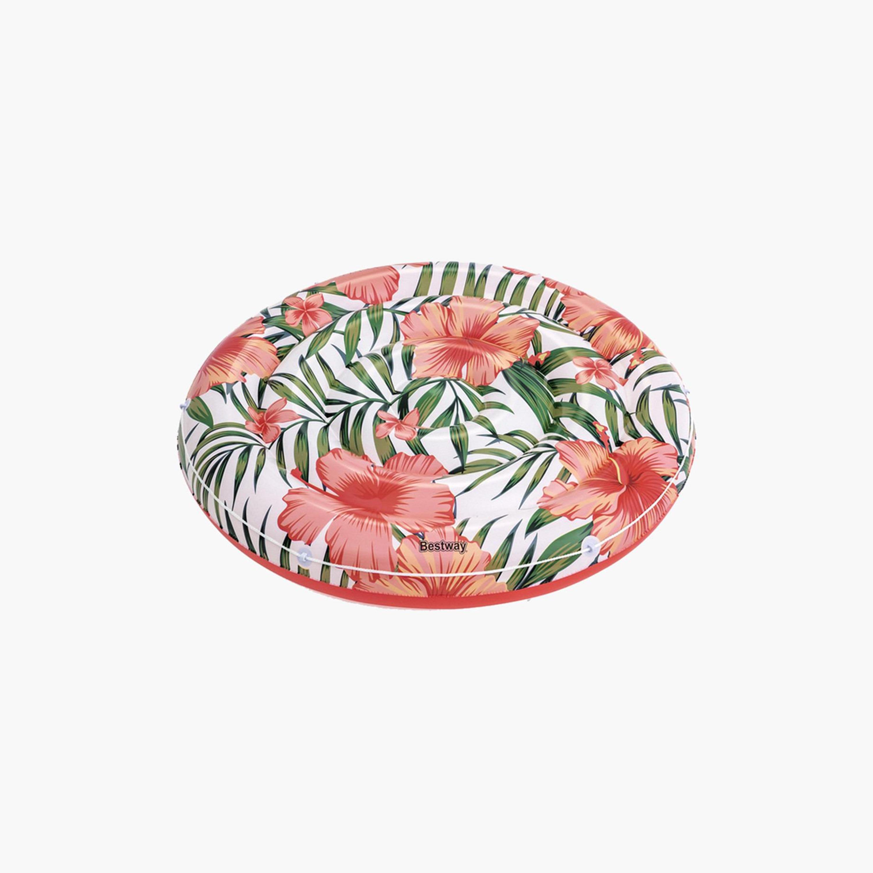 Bestway Peaceful Palms Island Printed Inflatable Float - 24x8x24 cms-toys-outdoor-poolandbeach-floatsandboats-image-1