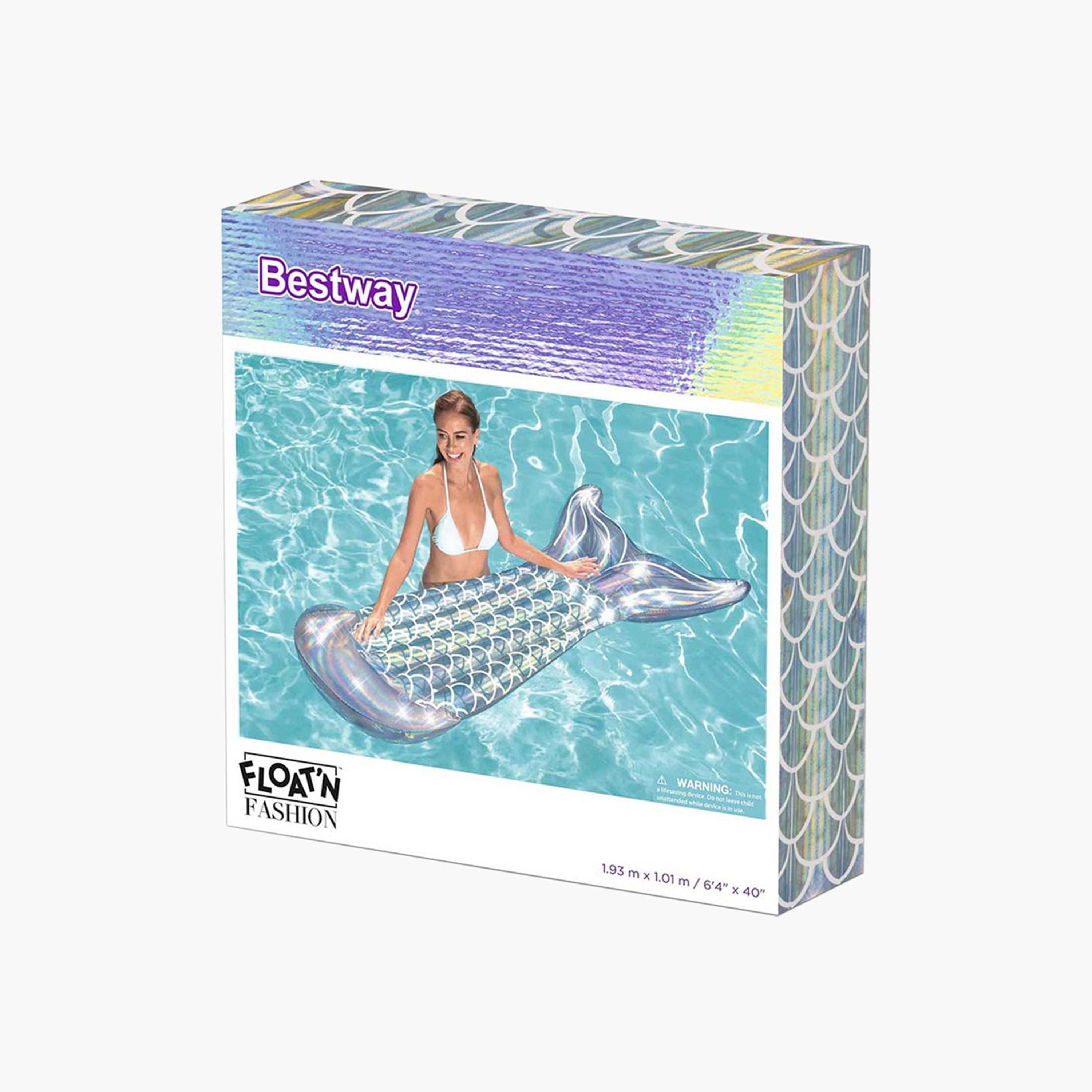 Bestway Mermaid Tail Inflatable Pool Lounge-toys-outdoor-poolandbeach-floatsandboats-image-2