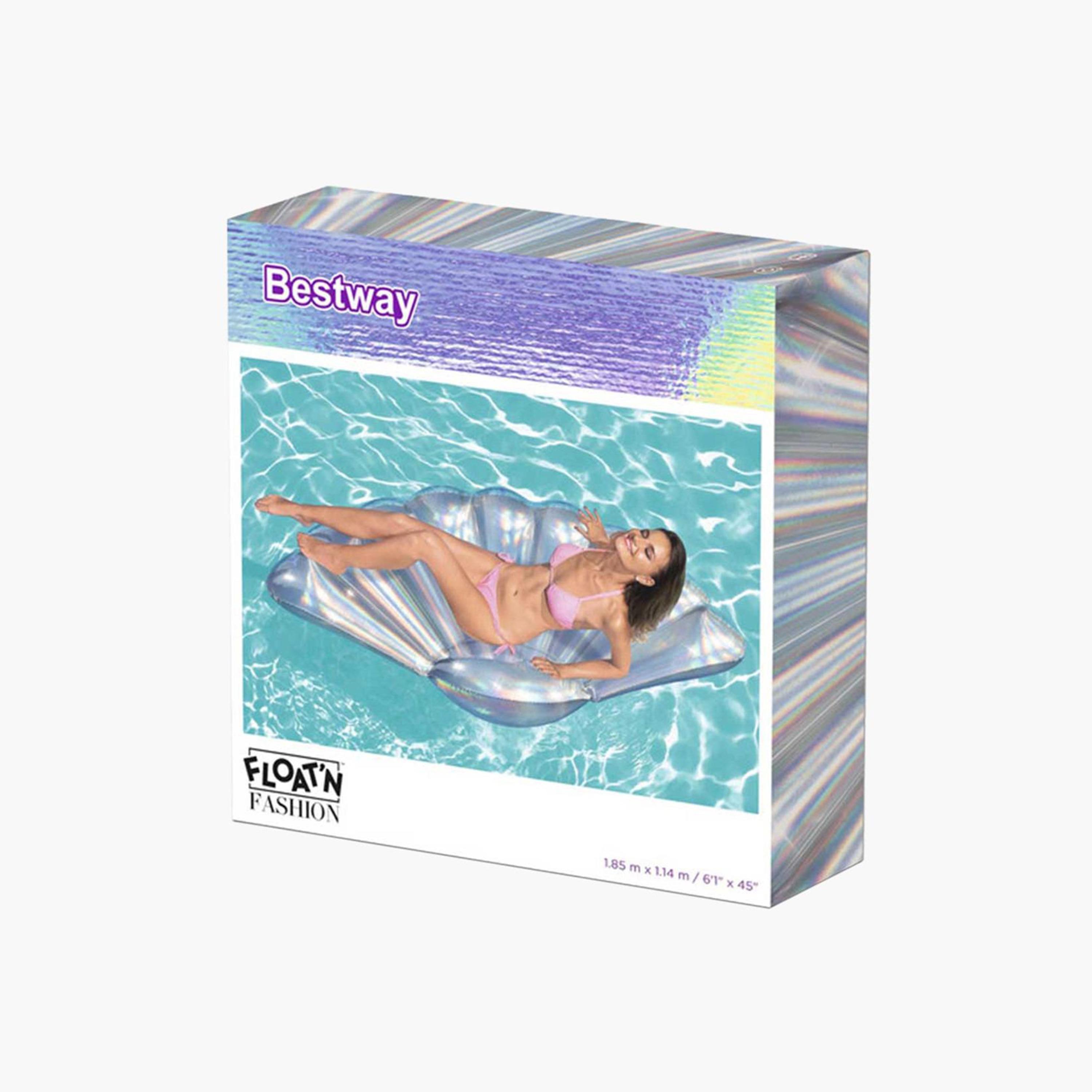 Bestway Iridescent Inflatable Shell Lounge - 185x114 cms-toys-outdoor-poolandbeach-floatsandboats-image-2