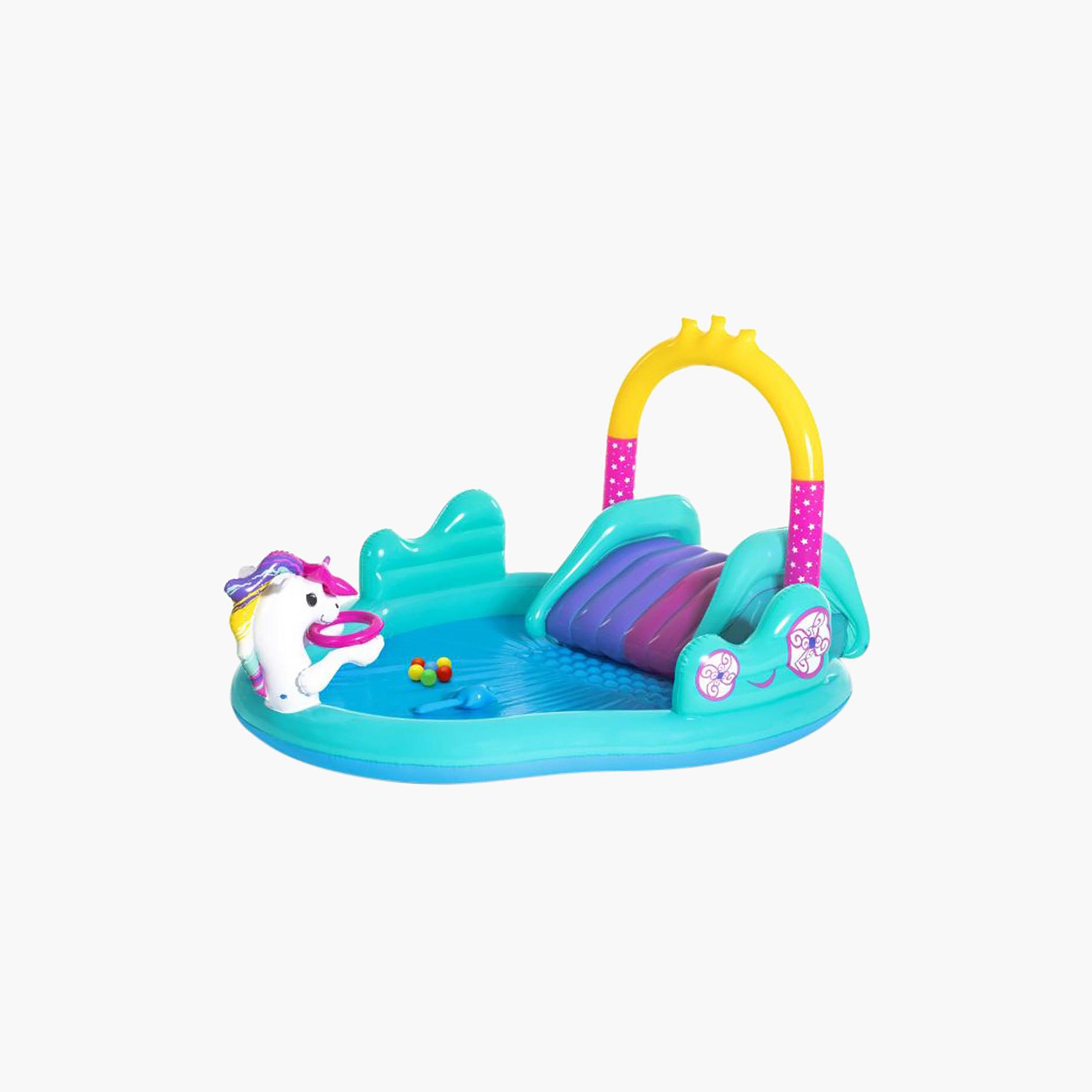 Bestway Inflatable Magical Unicorn Carriage Play Center 274 x 198 x 137 cms-toys-outdoor-playhousesandplayards-image-1