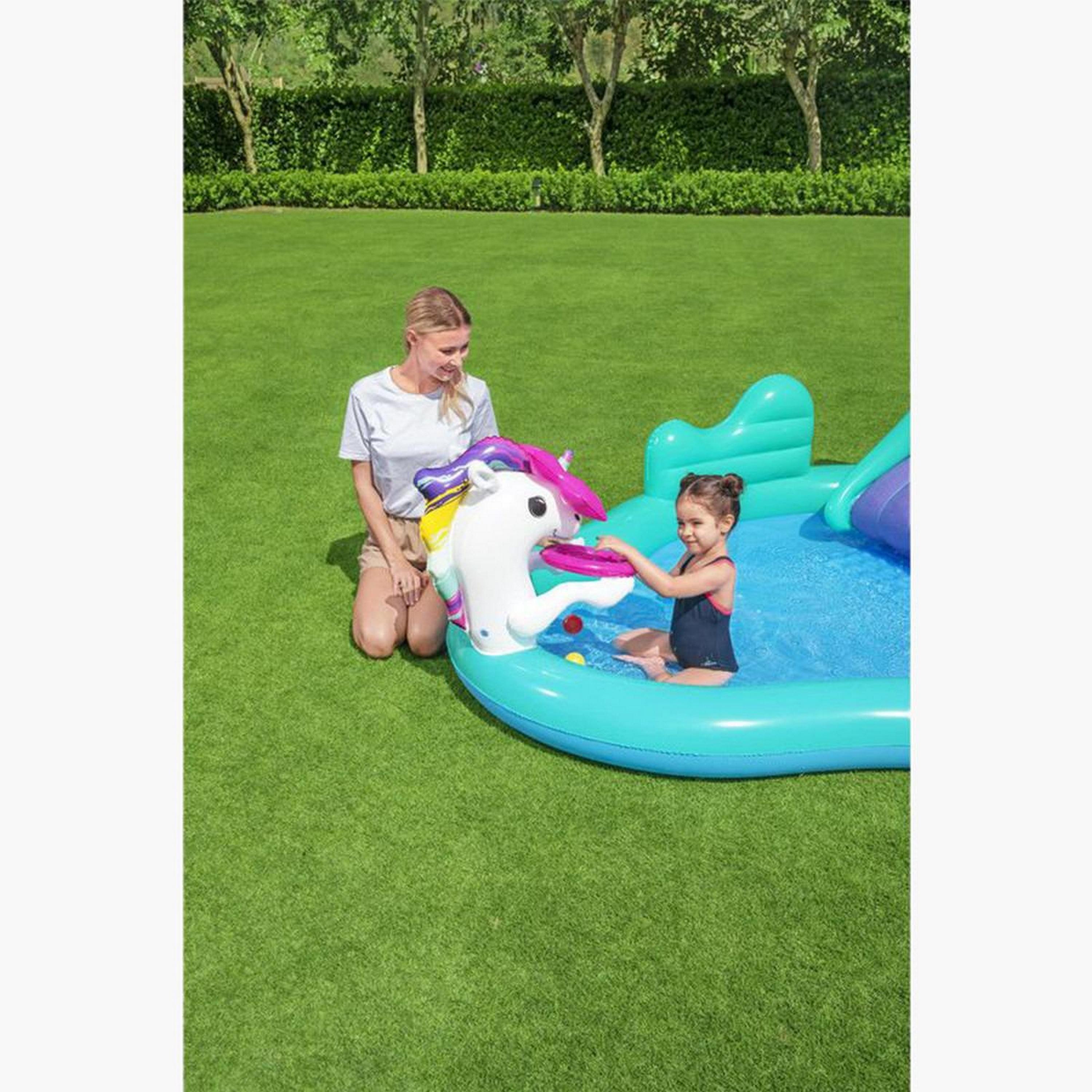 Bestway Inflatable Magical Unicorn Carriage Play Center 274 x 198 x 137 cms-toys-outdoor-playhousesandplayards-image-4