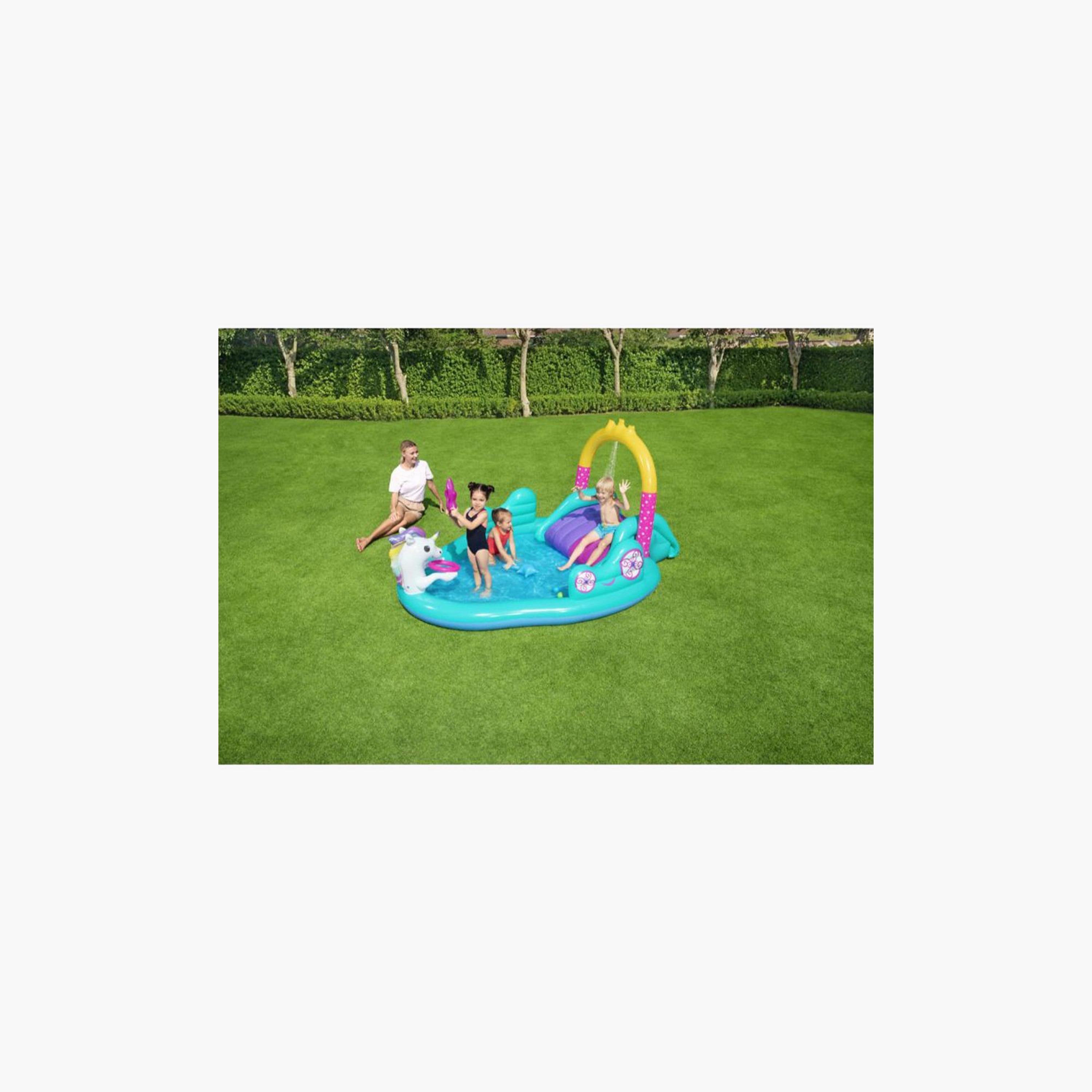 Bestway Inflatable Magical Unicorn Carriage Play Center 274 x 198 x 137 cms-toys-outdoor-playhousesandplayards-image-5