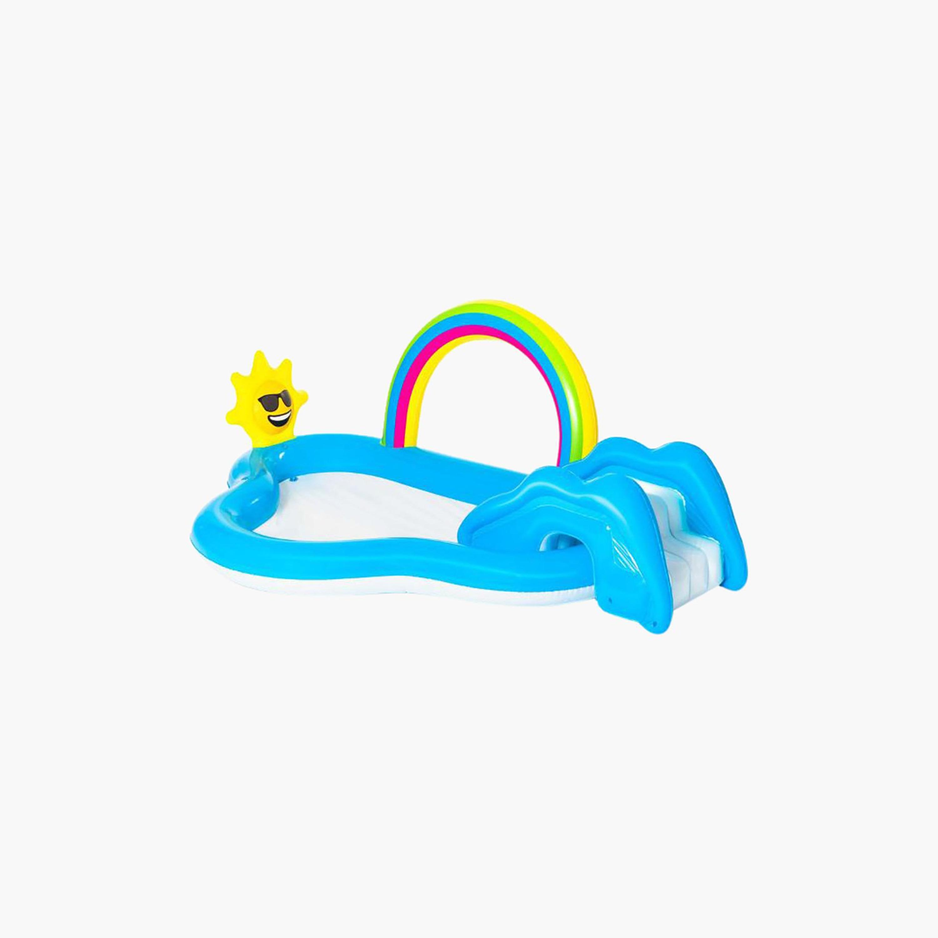 Bestway Inflatable Rainbow 'n Shine Pool and Play Center - 257 x 145 x 91 cms-toys-outdoor-playhousesandplayards-image-1