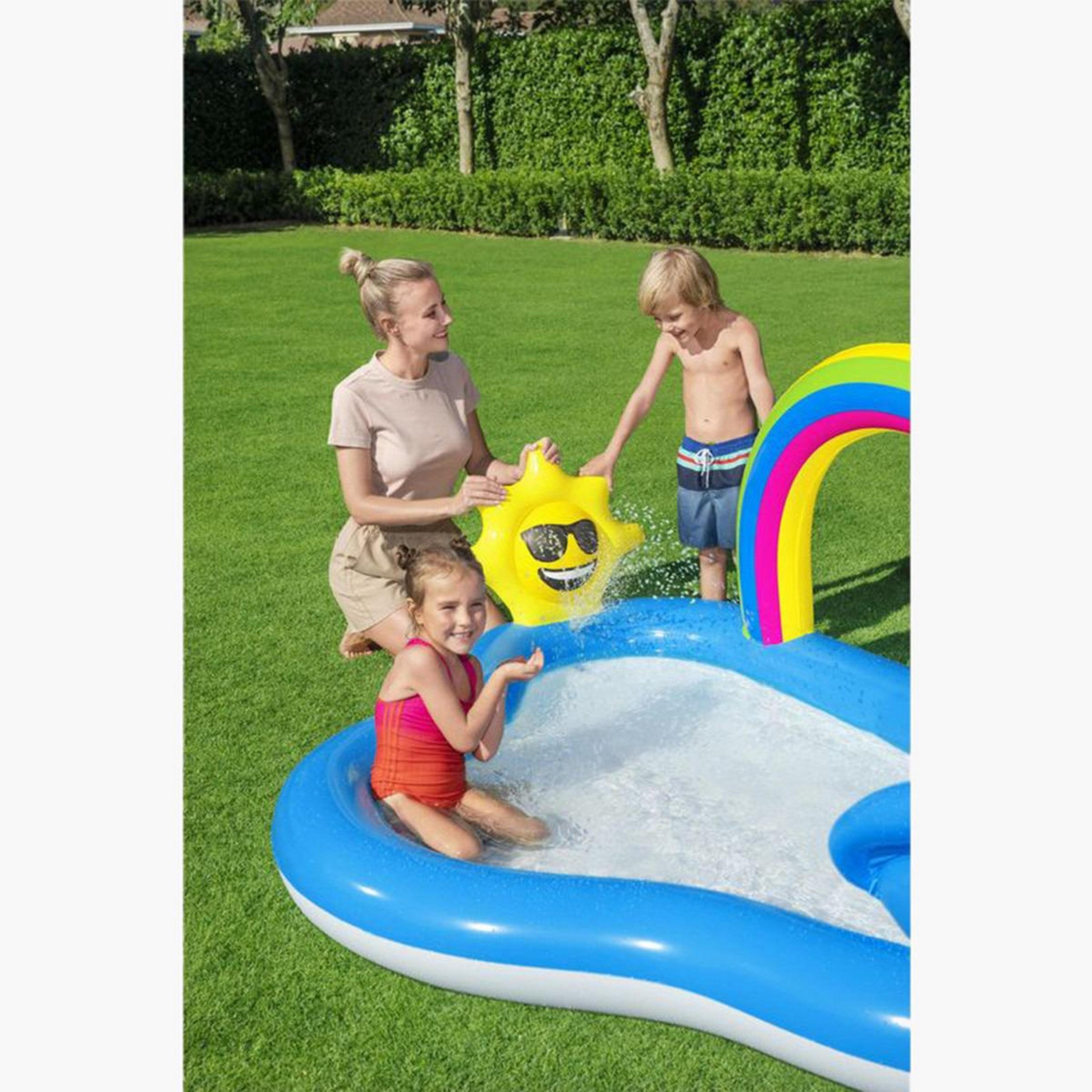 Bestway Inflatable Rainbow 'n Shine Pool and Play Center - 257 x 145 x 91 cms-toys-outdoor-playhousesandplayards-image-5