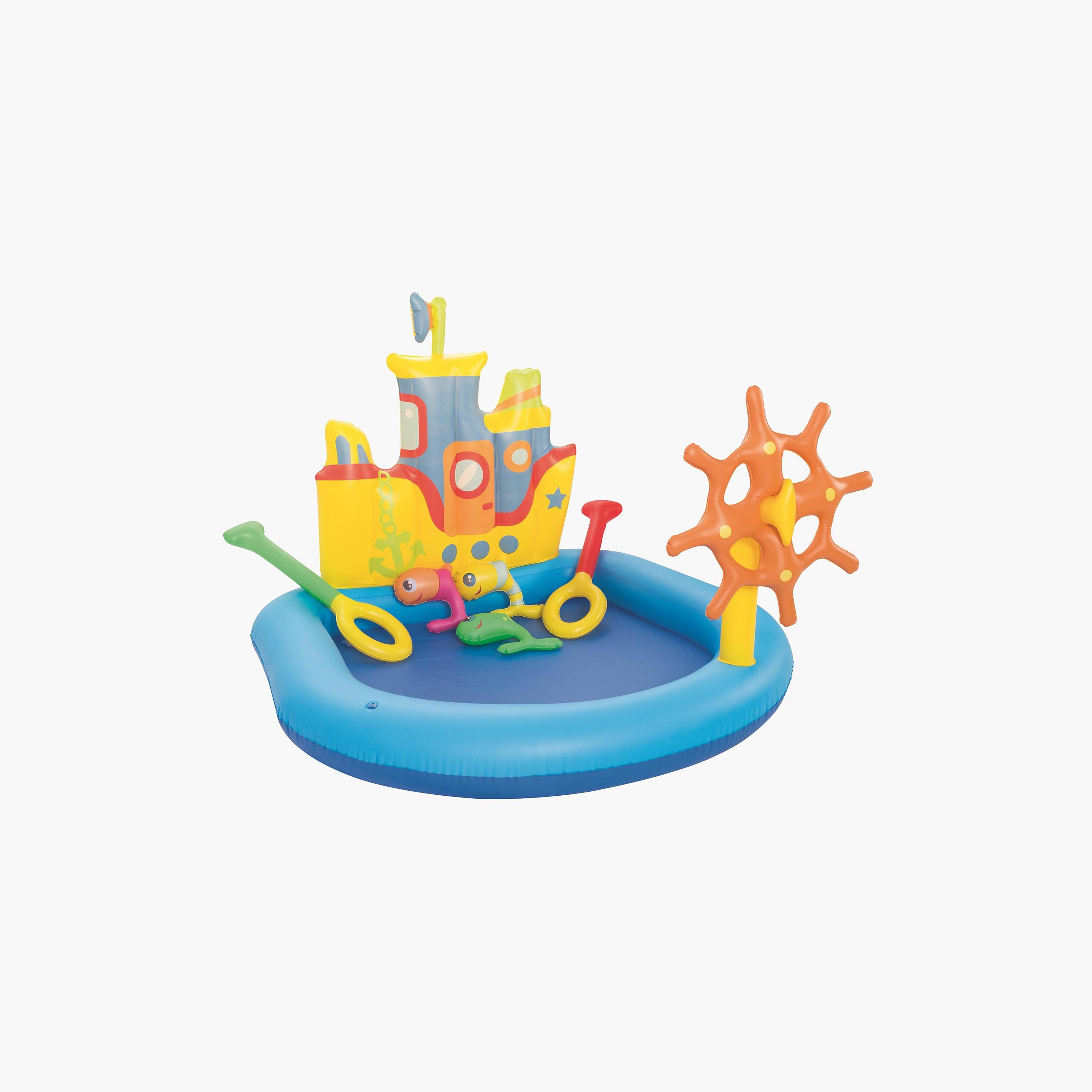 Bestway Inflatable Tug Boat Play Pool-toys-outdoor-poolandbeach-floatsandboats-image-1