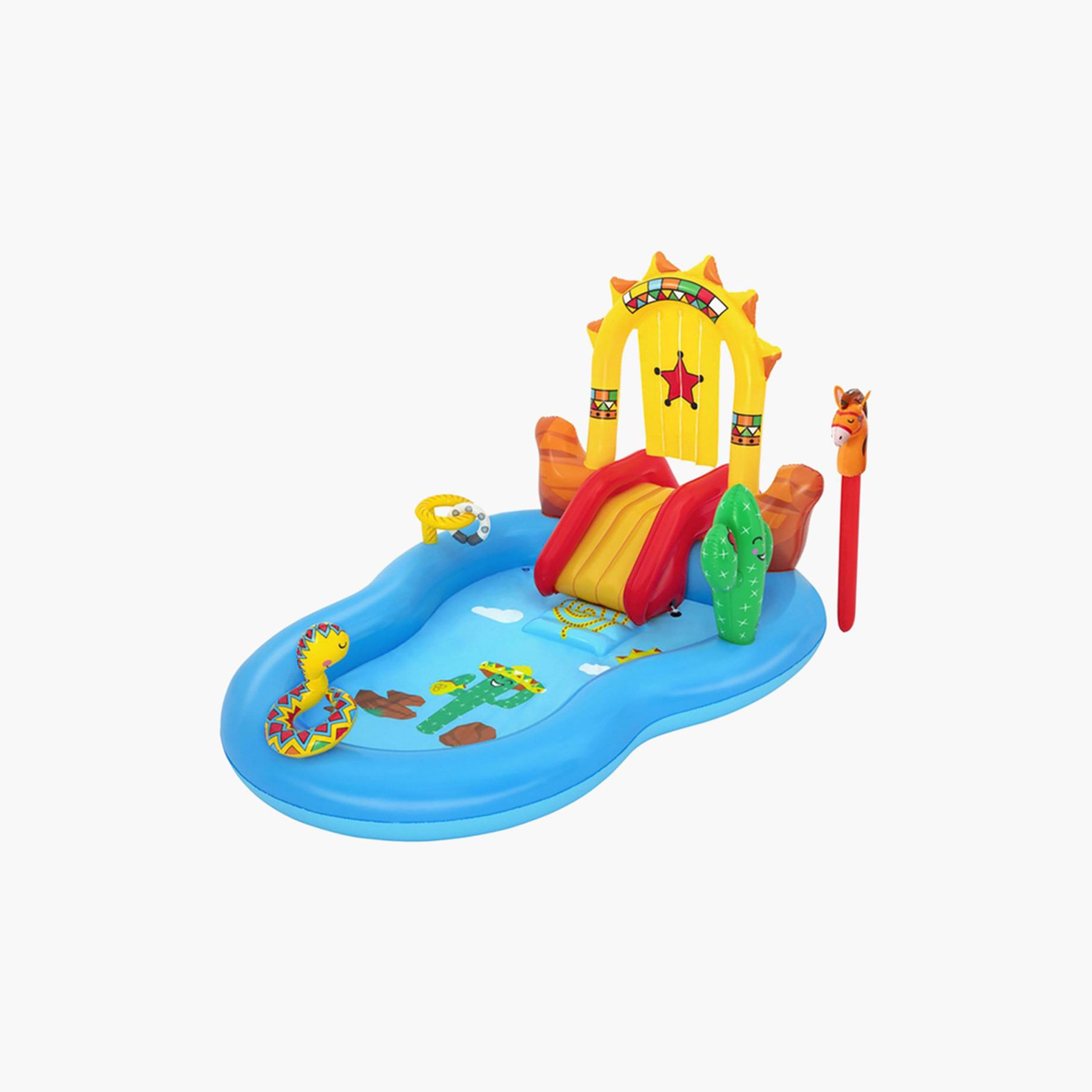 Bestway Inflatable Wild West Play Center - 264 x 188 x 140 cms-toys-outdoor-playhousesandplayards-image-2