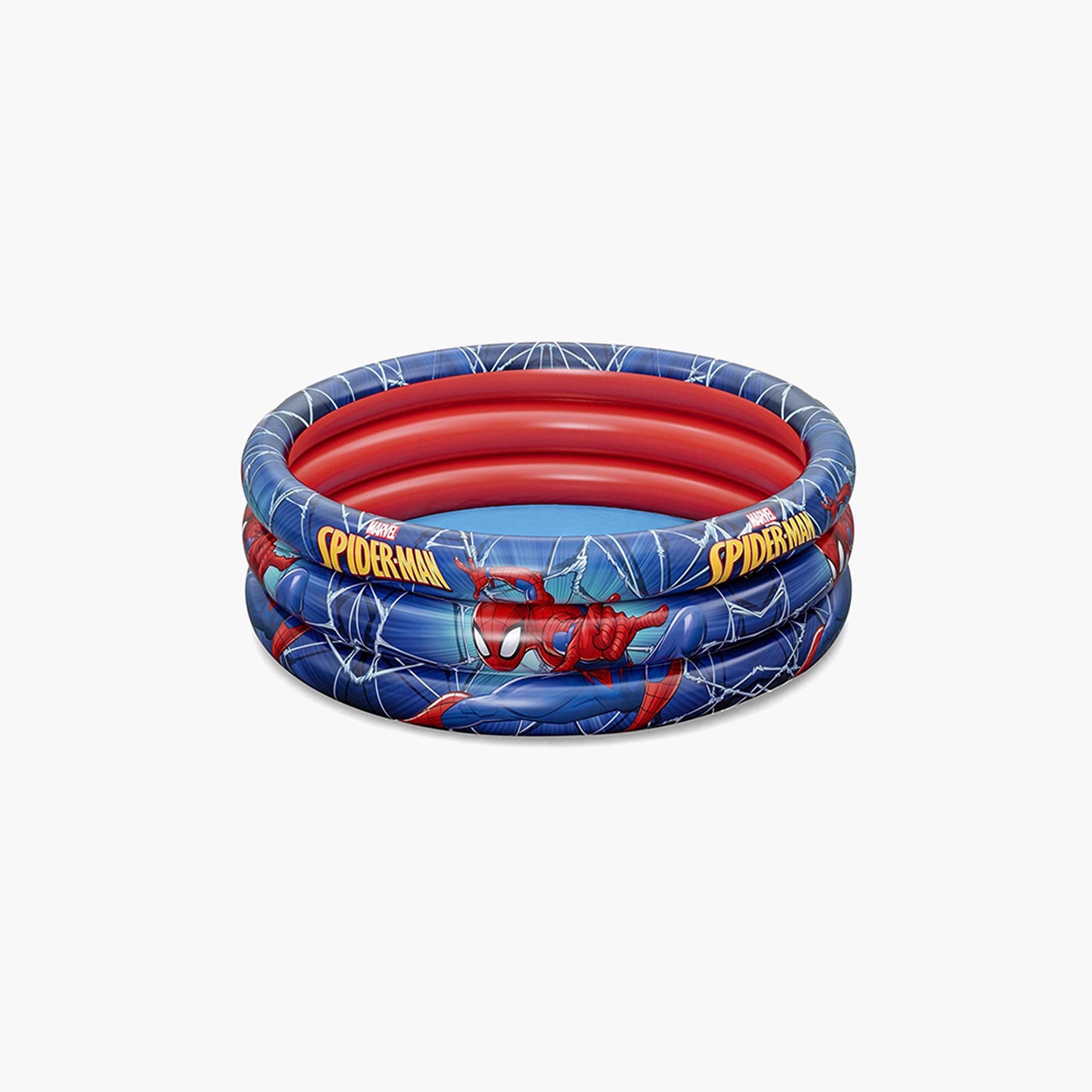 Bestway Spider-Man 3-Ring Pool - 122x30 cms-toys-outdoor-poolandbeach-floatsandboats-image-1