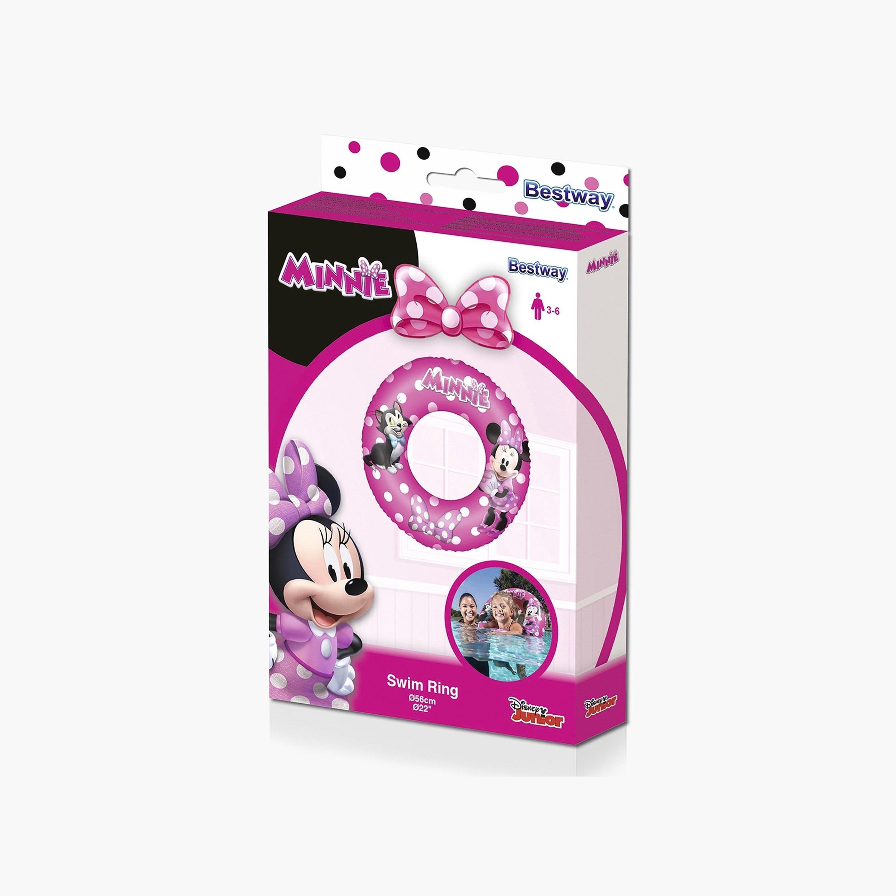 Bestway Minnie Mouse Print Swim Ring - 56 cms-toys-outdoor-poolandbeach-poolaccessories-image-2