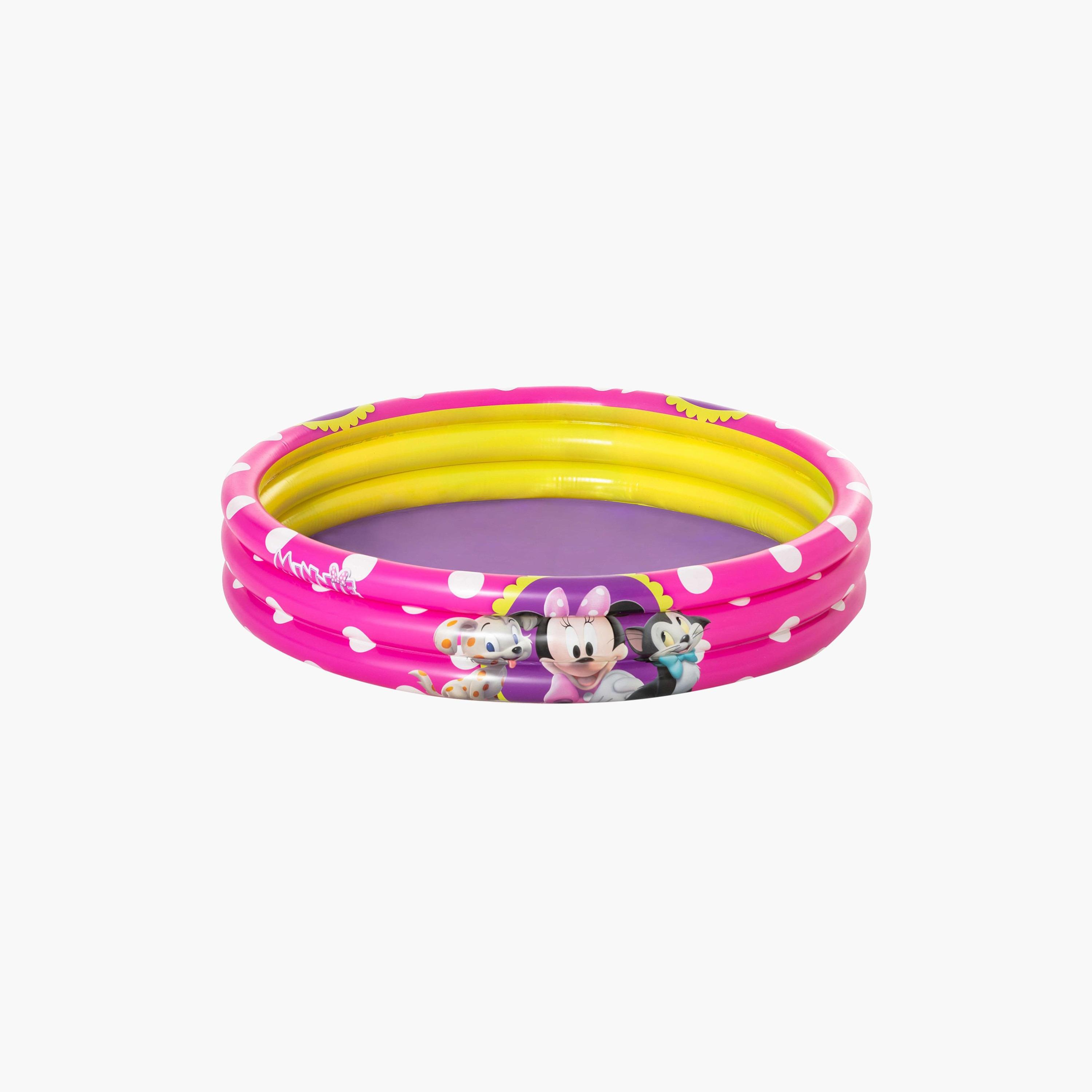 Bestway Minnie Mouse Print 3-Ring Pool- 122 x 25 cms-toys-outdoor-poolandbeach-poolaccessories-image-1