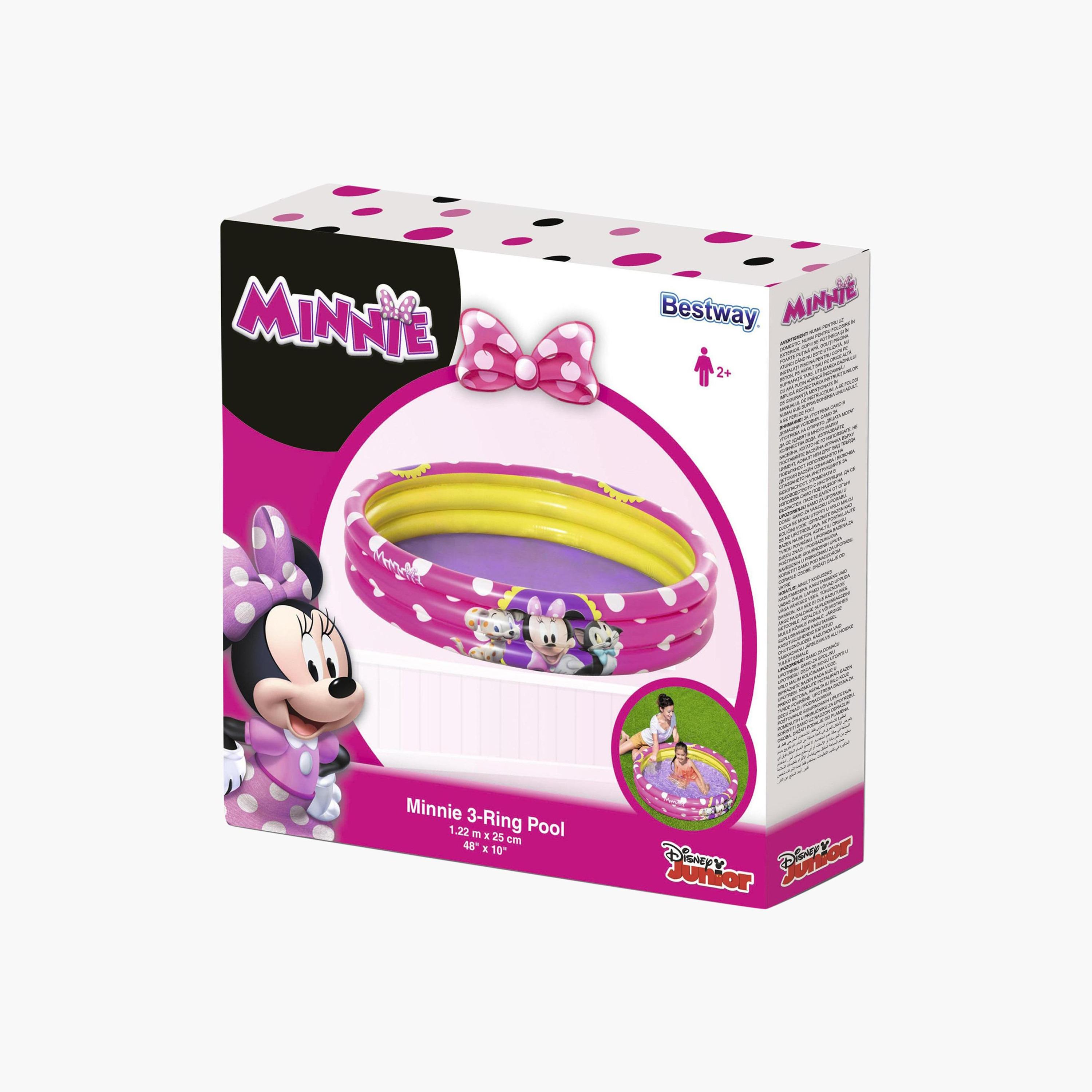 Bestway Minnie Mouse Print 3-Ring Pool- 122 x 25 cms-toys-outdoor-poolandbeach-poolaccessories-image-2