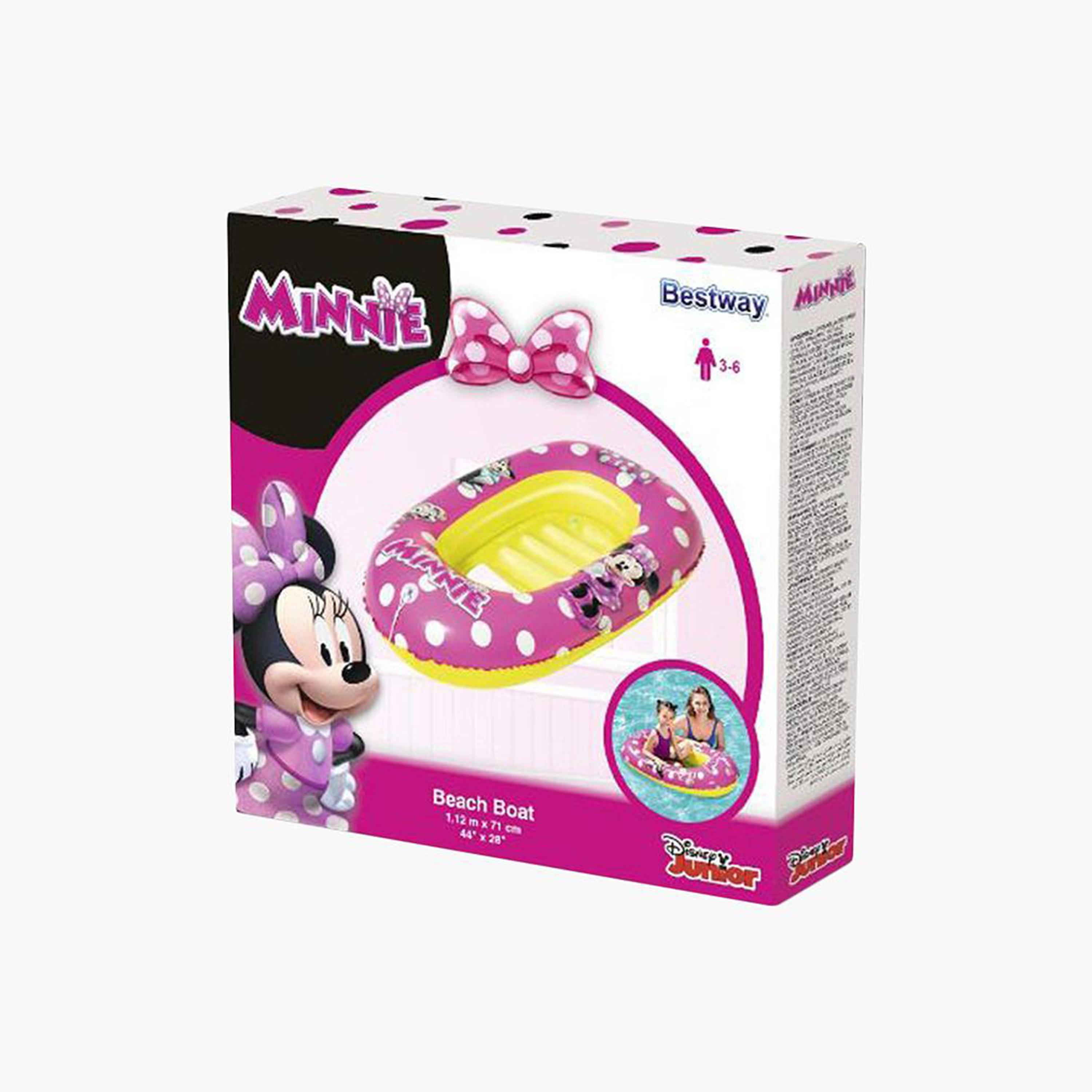 Bestway Minnie Mouse Print Beach Boat - 112x71 cms-toys-outdoor-poolandbeach-floatsandboats-image-2