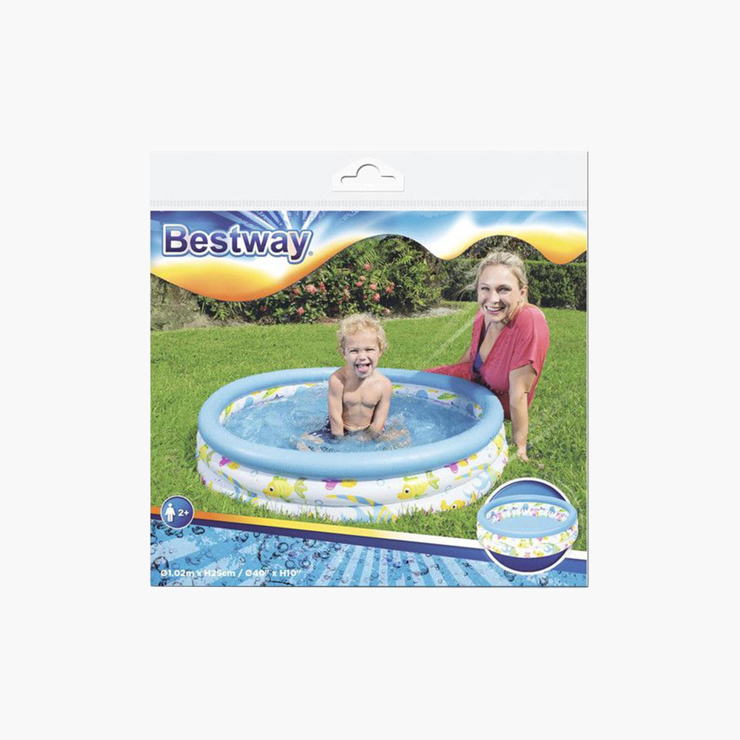 Bestway Ocean Life Printed Inflatable Pool - 102x25 cms-toys-outdoor-poolandbeach-floatsandboats-image-2