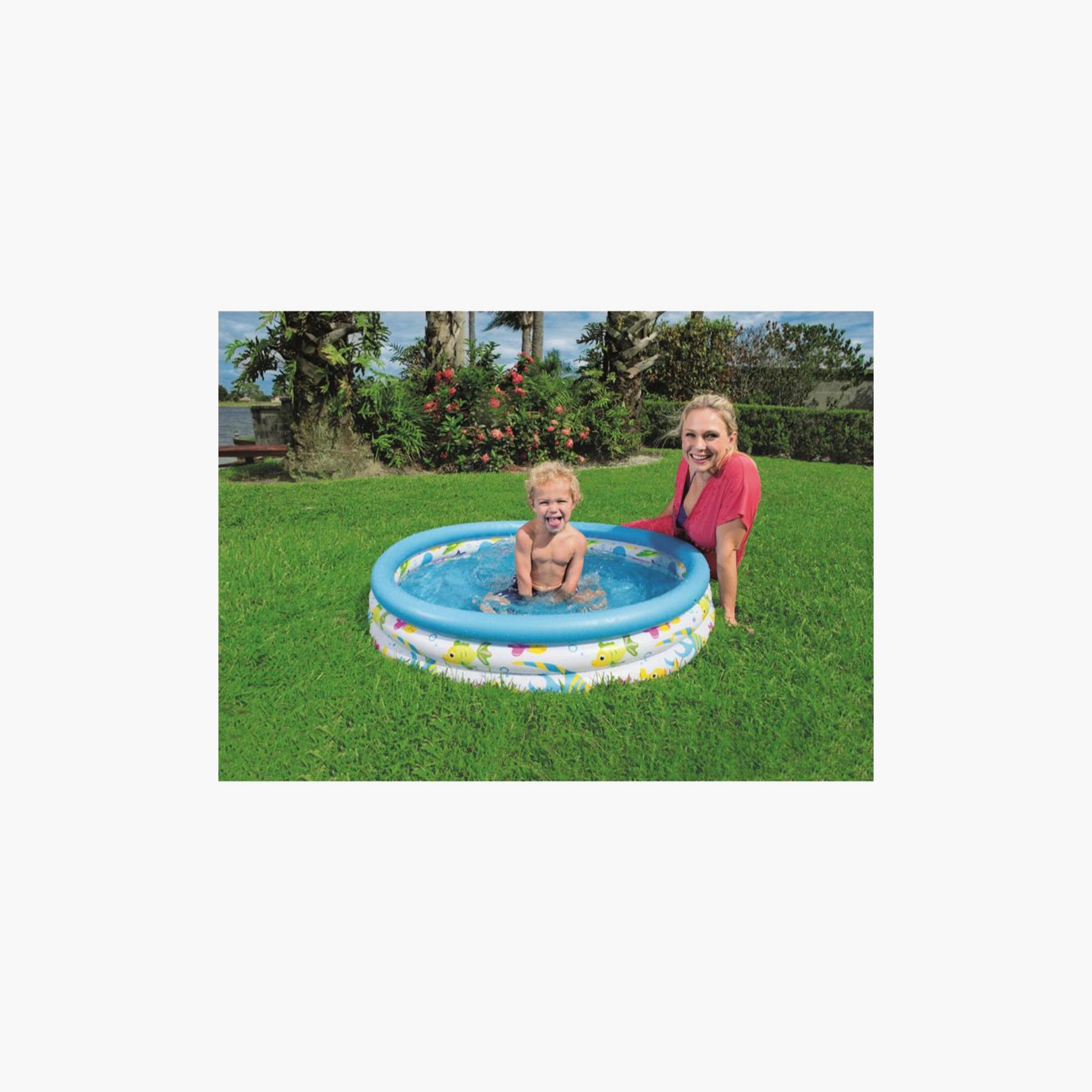 Bestway Ocean Life Printed Inflatable Pool - 102x25 cms-toys-outdoor-poolandbeach-floatsandboats-image-4