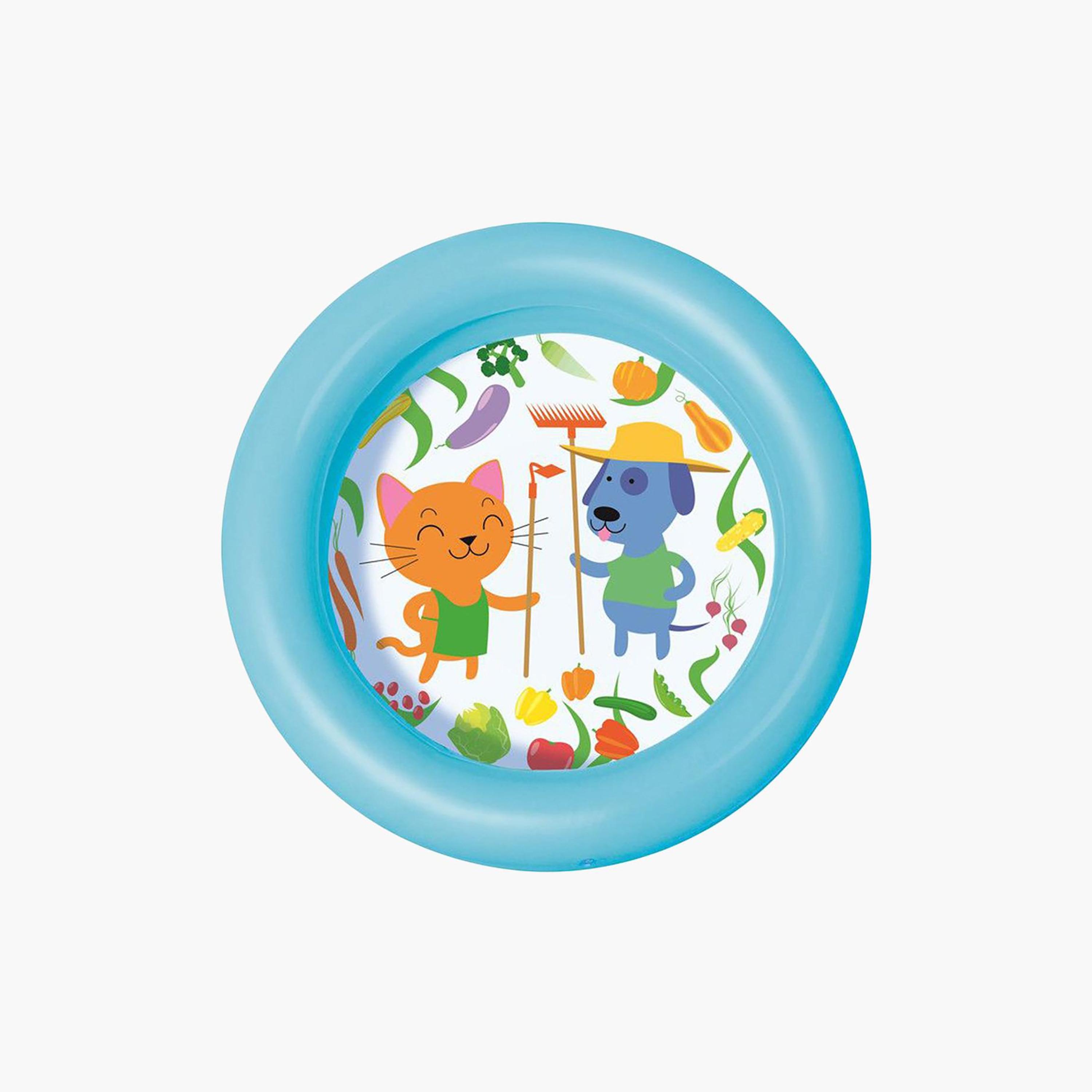 Bestway Printed Round 2-Ring Inflatable Kiddie Pool - 61x15 cms-toys-outdoor-poolandbeach-floatsandboats-image-2
