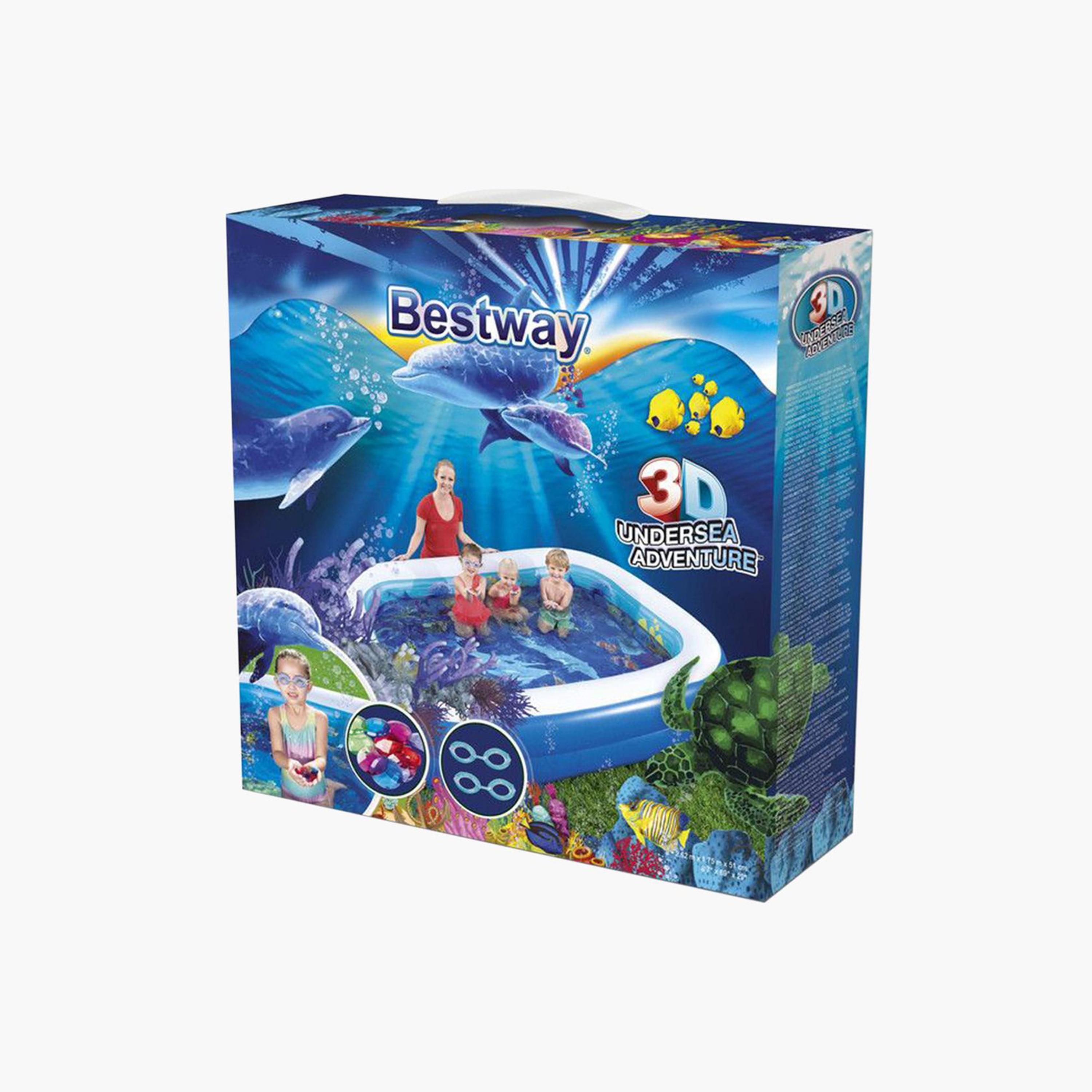 Bestway 3D Undersea Adventure Pool - 262 x 175 x 51 cms-toys-outdoor-poolandbeach-floatsandboats-image-2