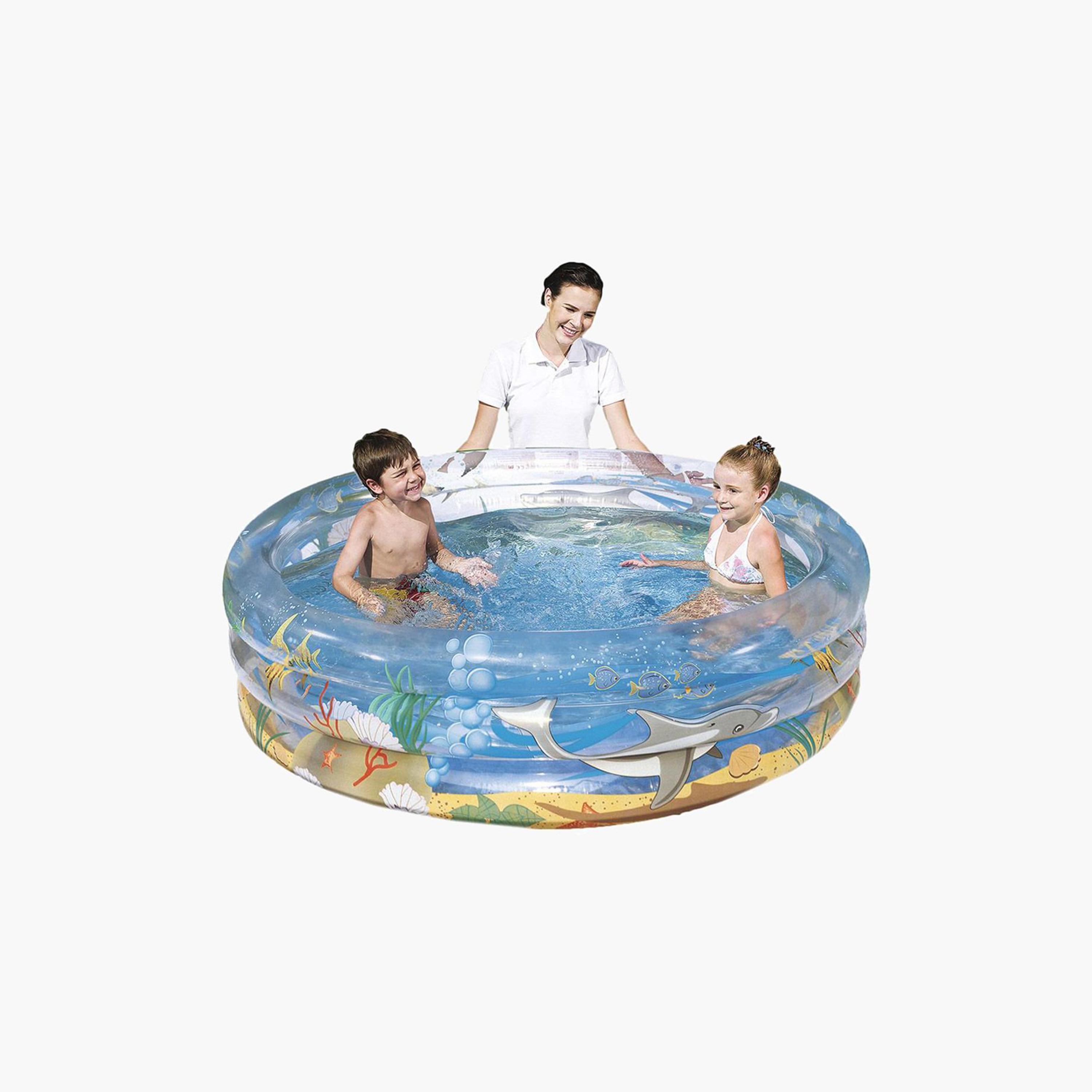 Bestway Transparent Sea Life Printed Inflatable Pool - 150x53 cms-toys-outdoor-poolandbeach-floatsandboats-image-1