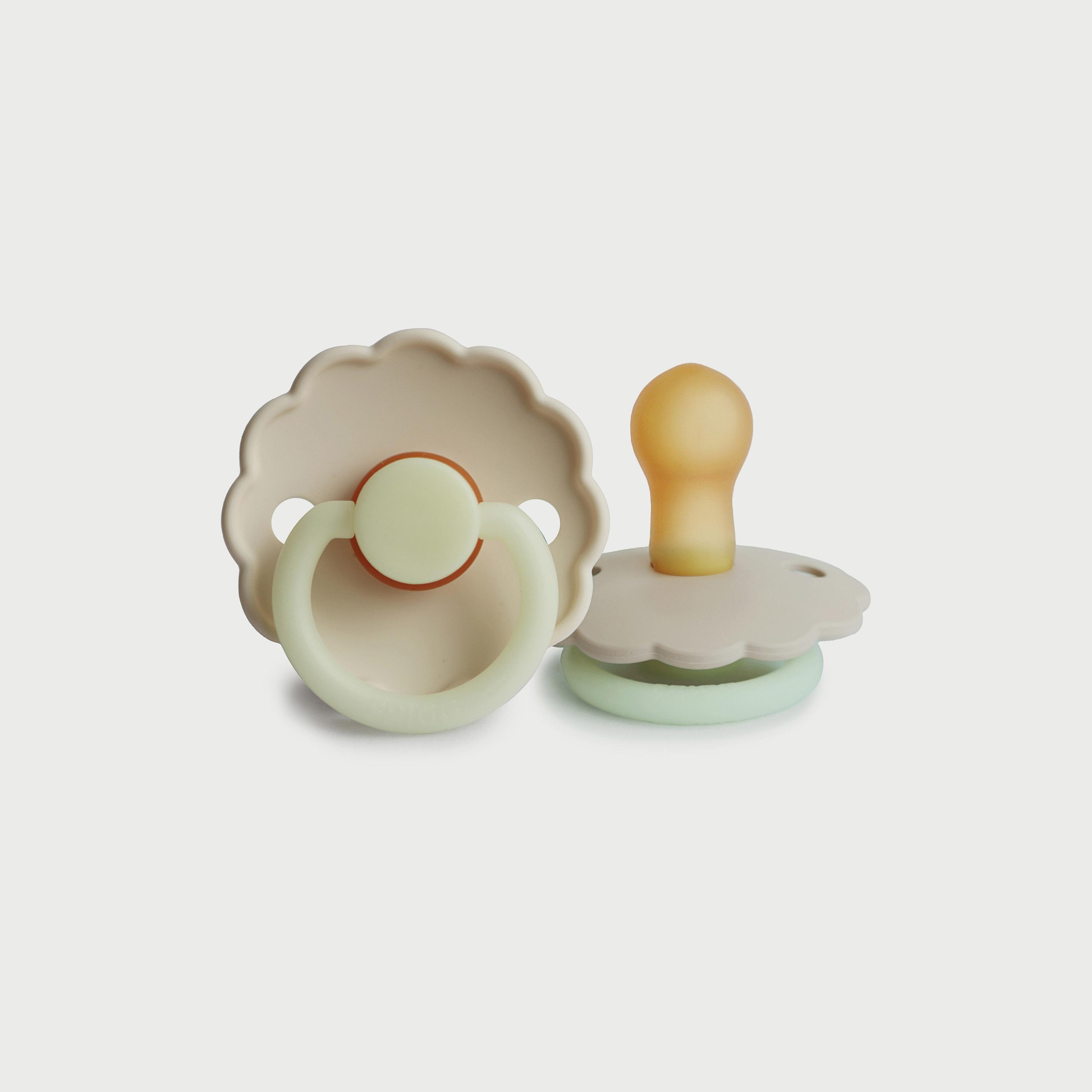 لهاية أطفال ديزي لاتكس من فريج (0-6 شهور)، كريم الليل، مقاس 1-baby-feeding-pacifiers-image-1