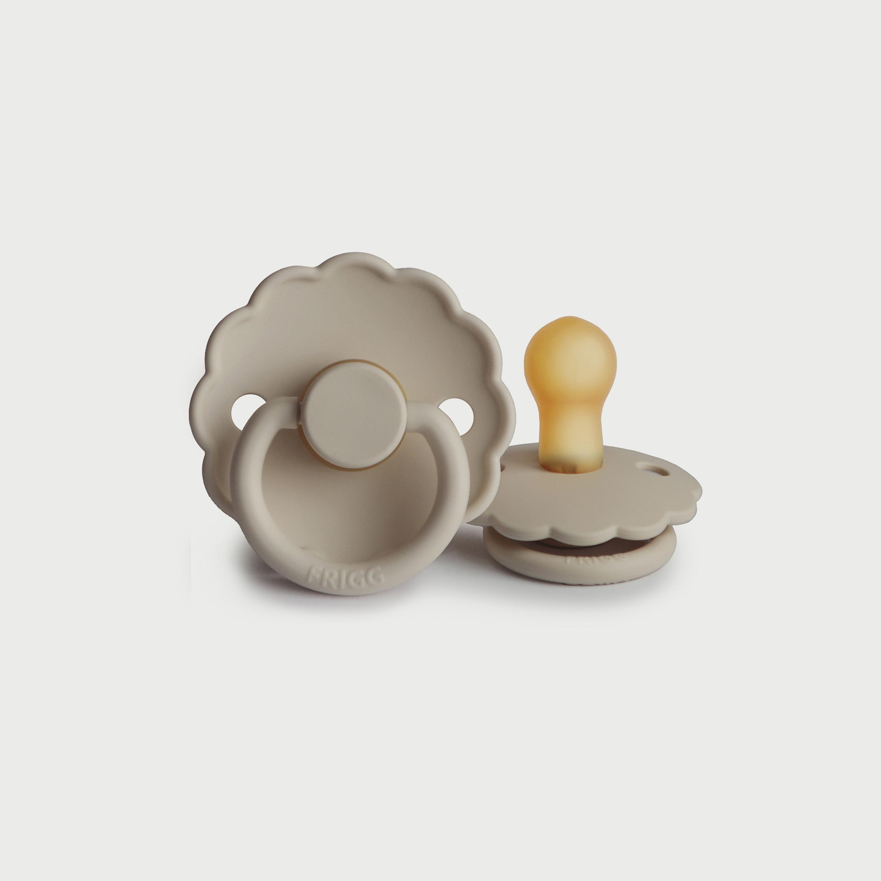 Frigg Daisy Latex Baby Pacifier (0-6M), Sandstone , Size 1-baby-feeding-pacifiers-image-1