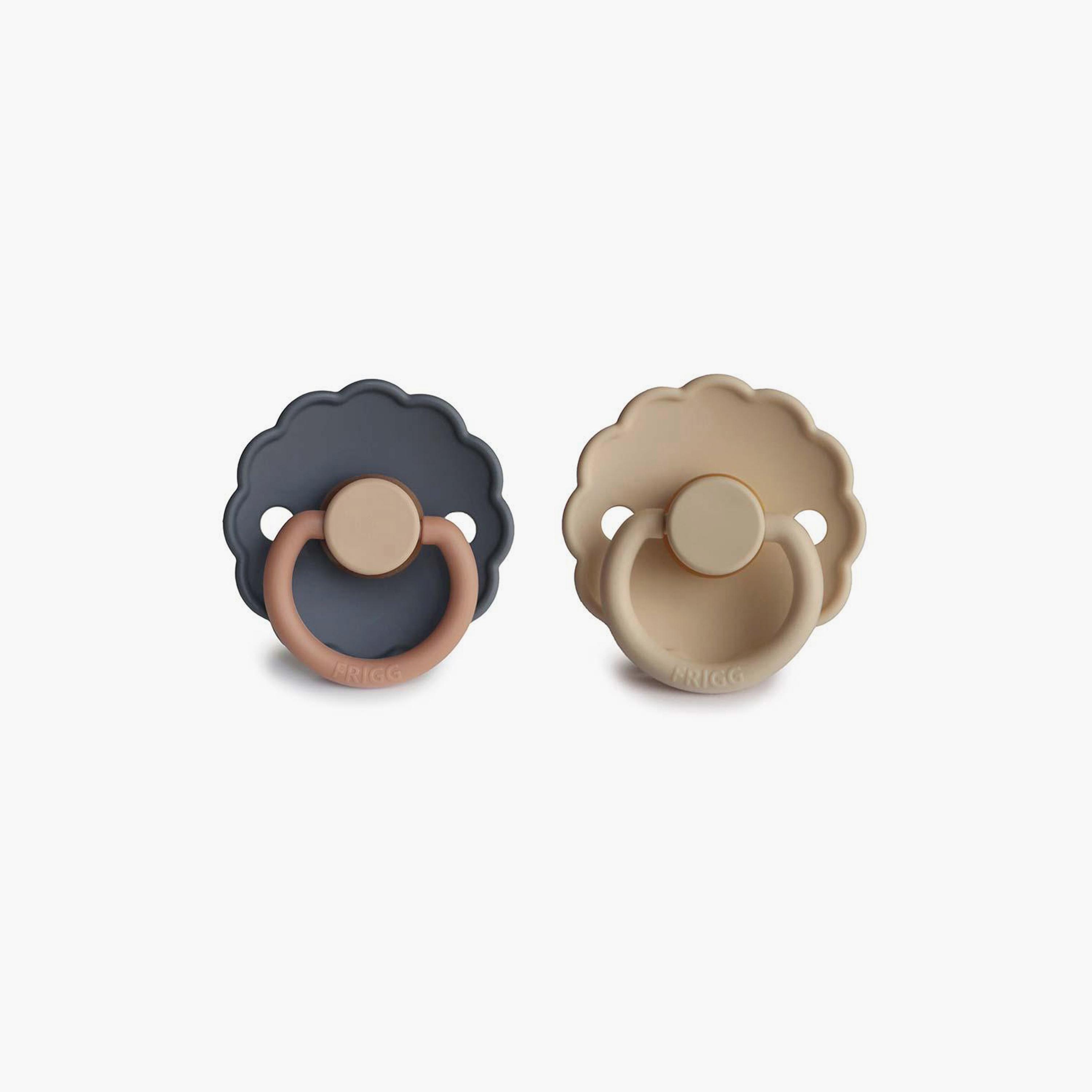 Frigg Daisy Latex Baby Pacifier (0-6M), Pack Of 2, Aurora/Croissant , Size 1-baby-feeding-pacifiers-image-2
