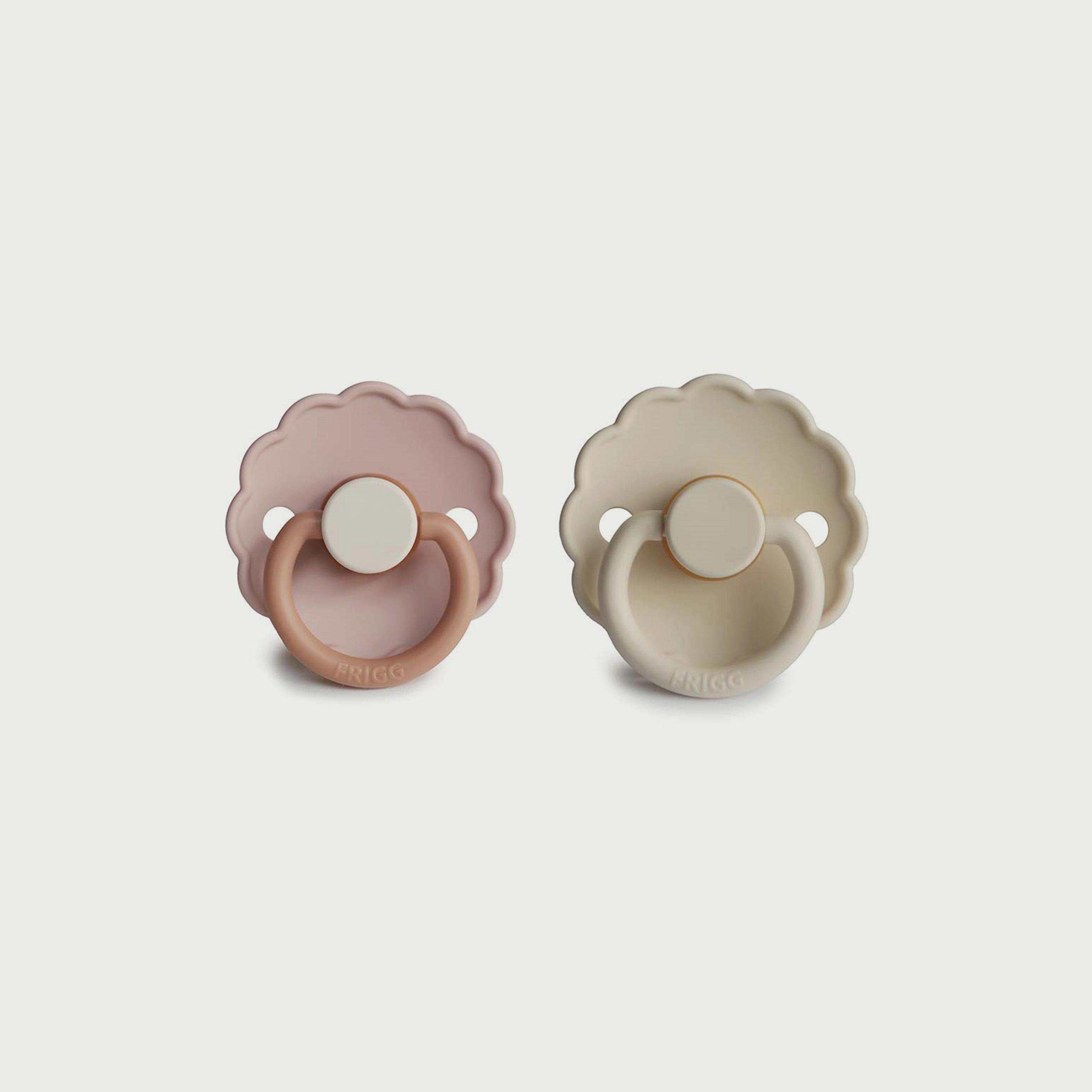 Frigg Daisy Latex Baby Pacifier (0-6M), Pack Of 2, Biscuit/Cream , Size 1-baby-feeding-pacifiers-image-2