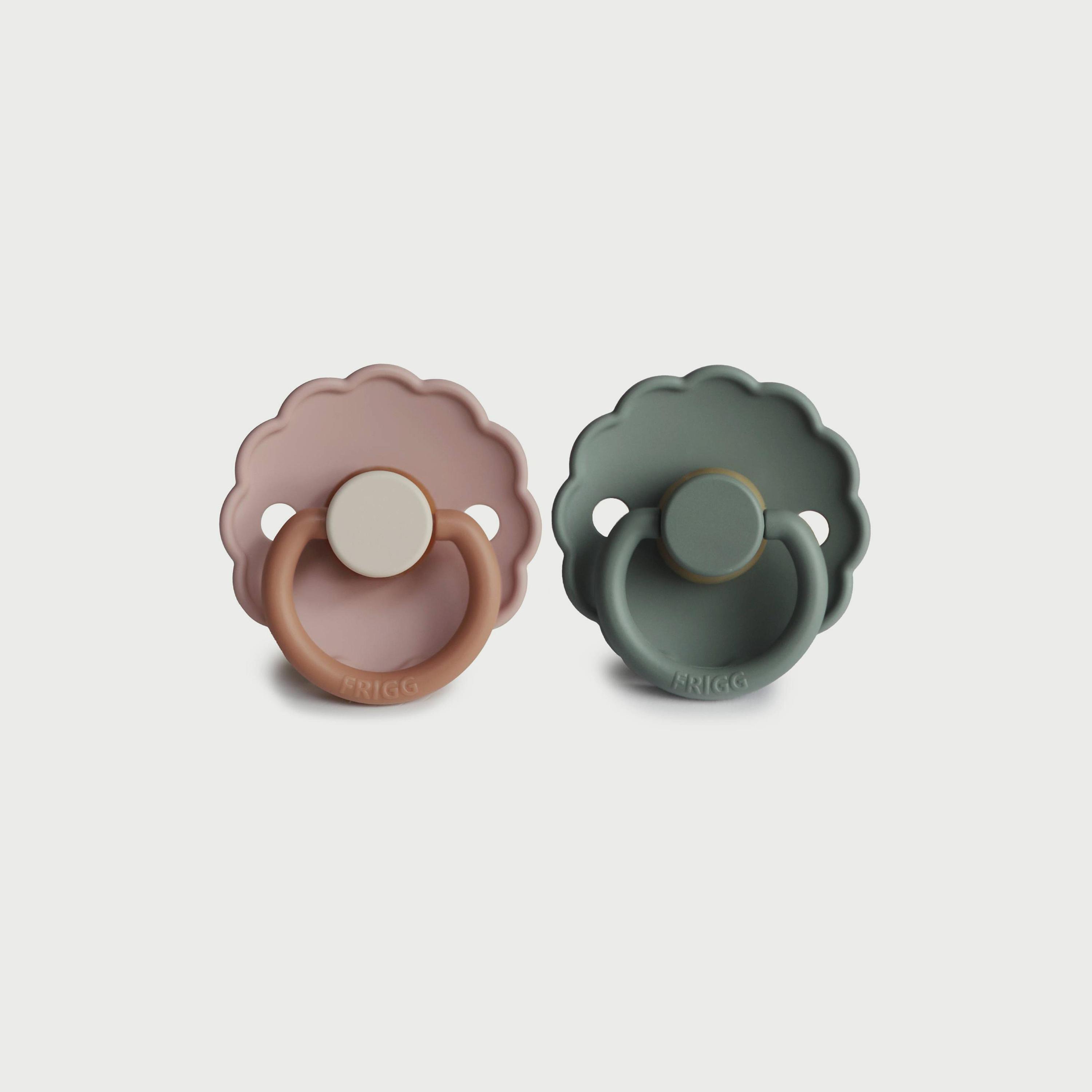 Frigg Daisy Latex Baby Pacifier (0-6M), Pack Of 2, Biscuit/Lily Pad , Size 1-baby-feeding-pacifiers-image-1