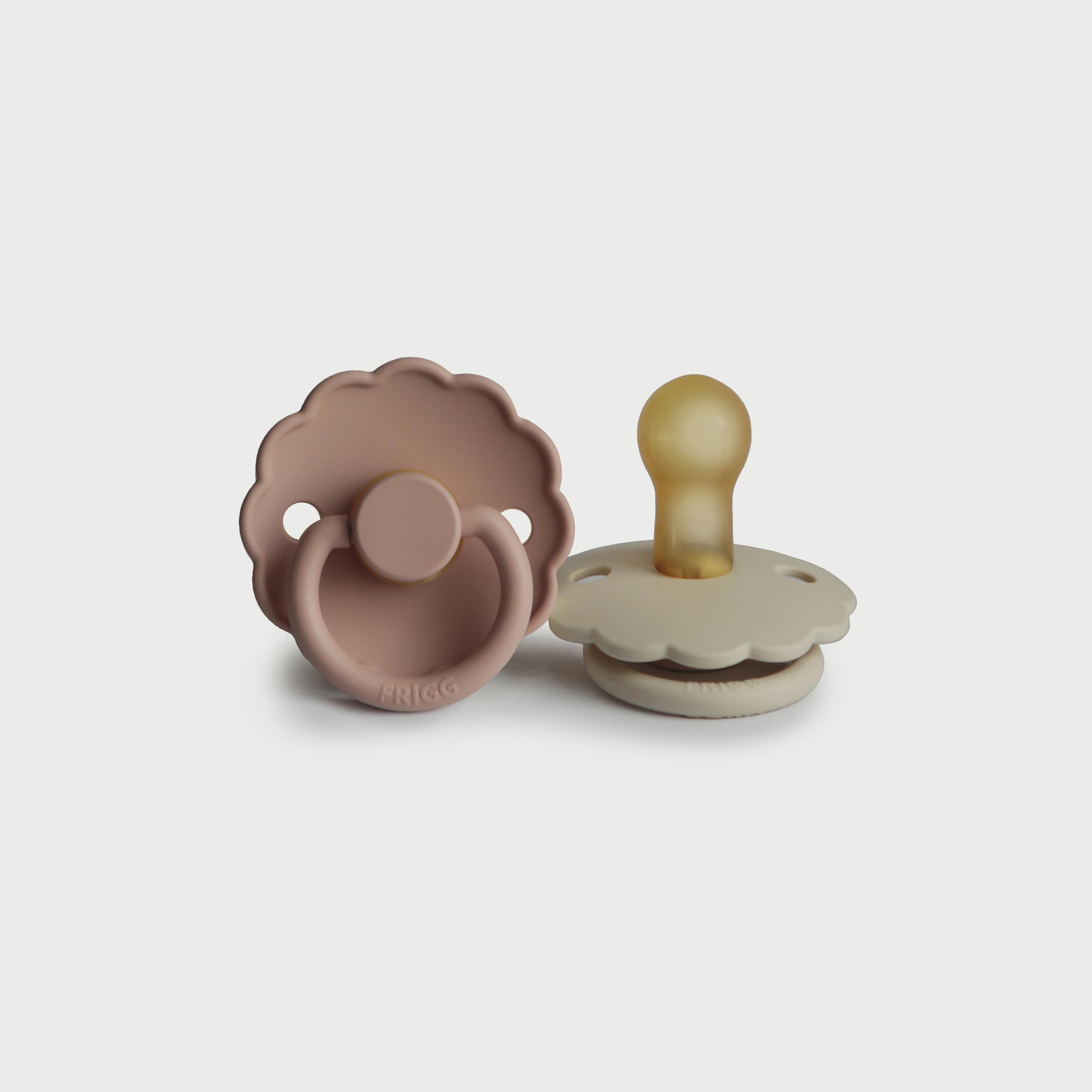 Frigg Daisy Latex Baby Pacifier (0-6M), Pack Of 2, Blush/Cream , Size 1-baby-feeding-pacifiers-image-1