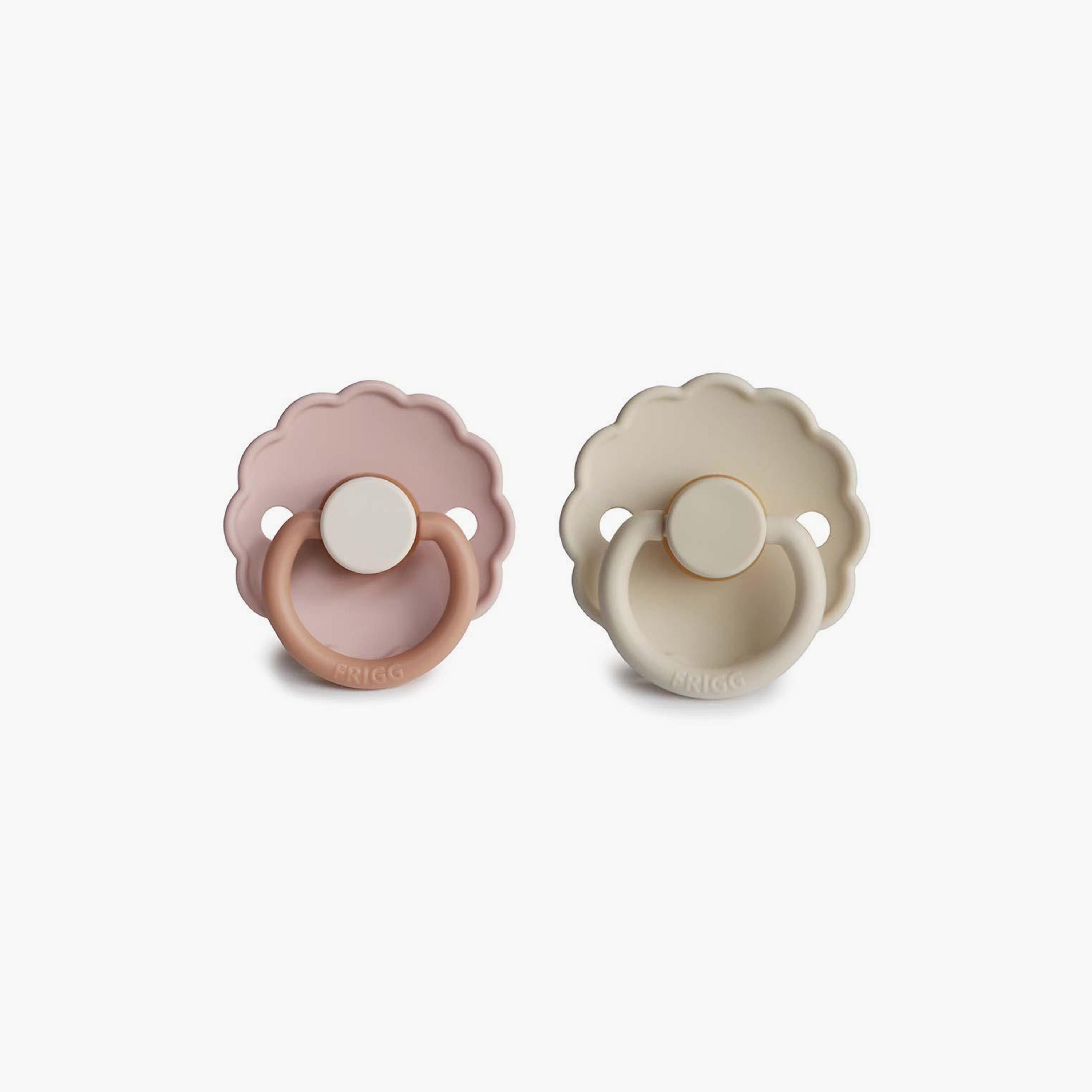 Frigg Daisy Latex Baby Pacifier (6-18M), Pack Of 2, Biscuit/Cream , Size 2-baby-feeding-pacifiers-image-2