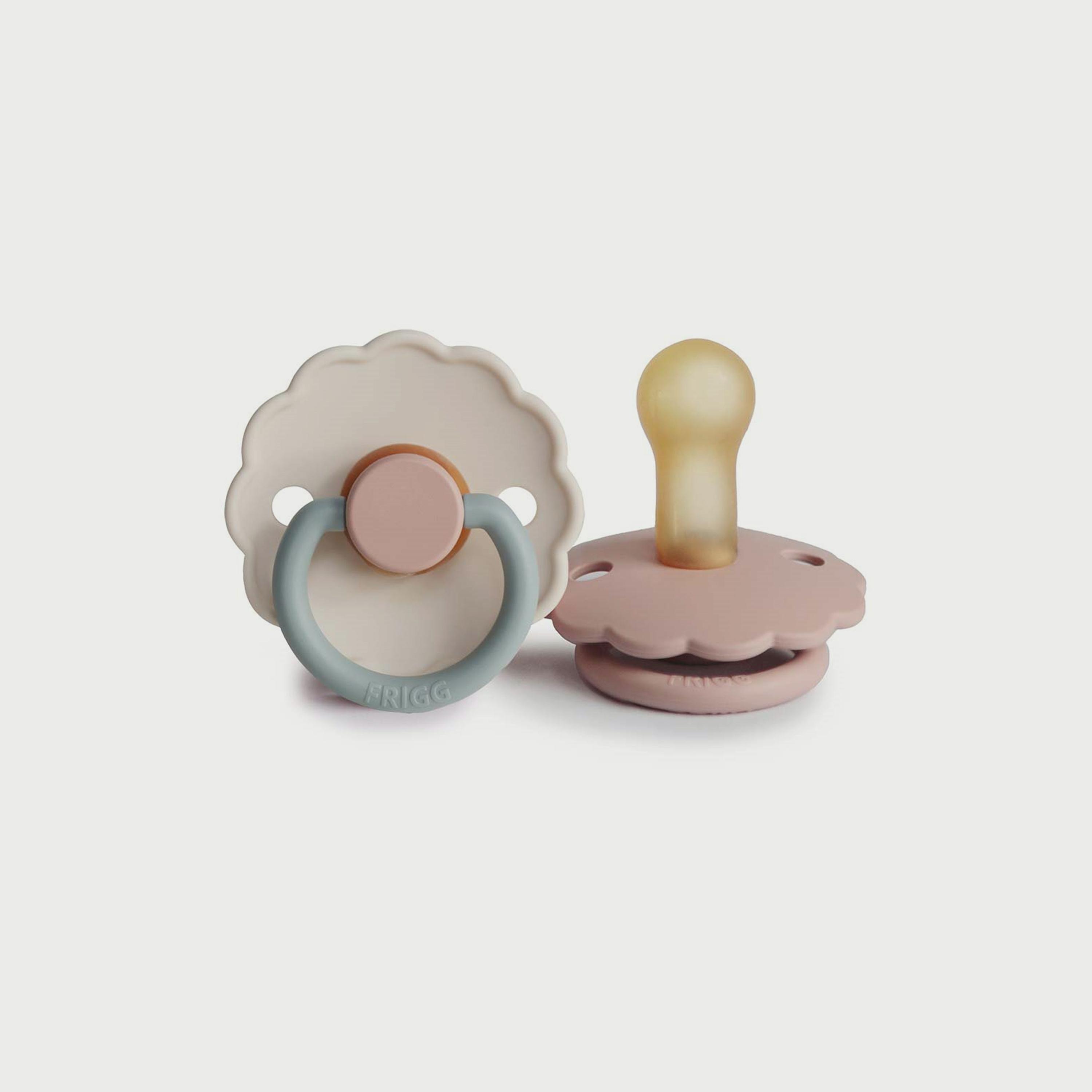 Frigg Daisy Latex Baby Pacifier (6-18M), Pack Of 2, Blush/Cotton Candy , Size 2-baby-feeding-pacifiers-image-1