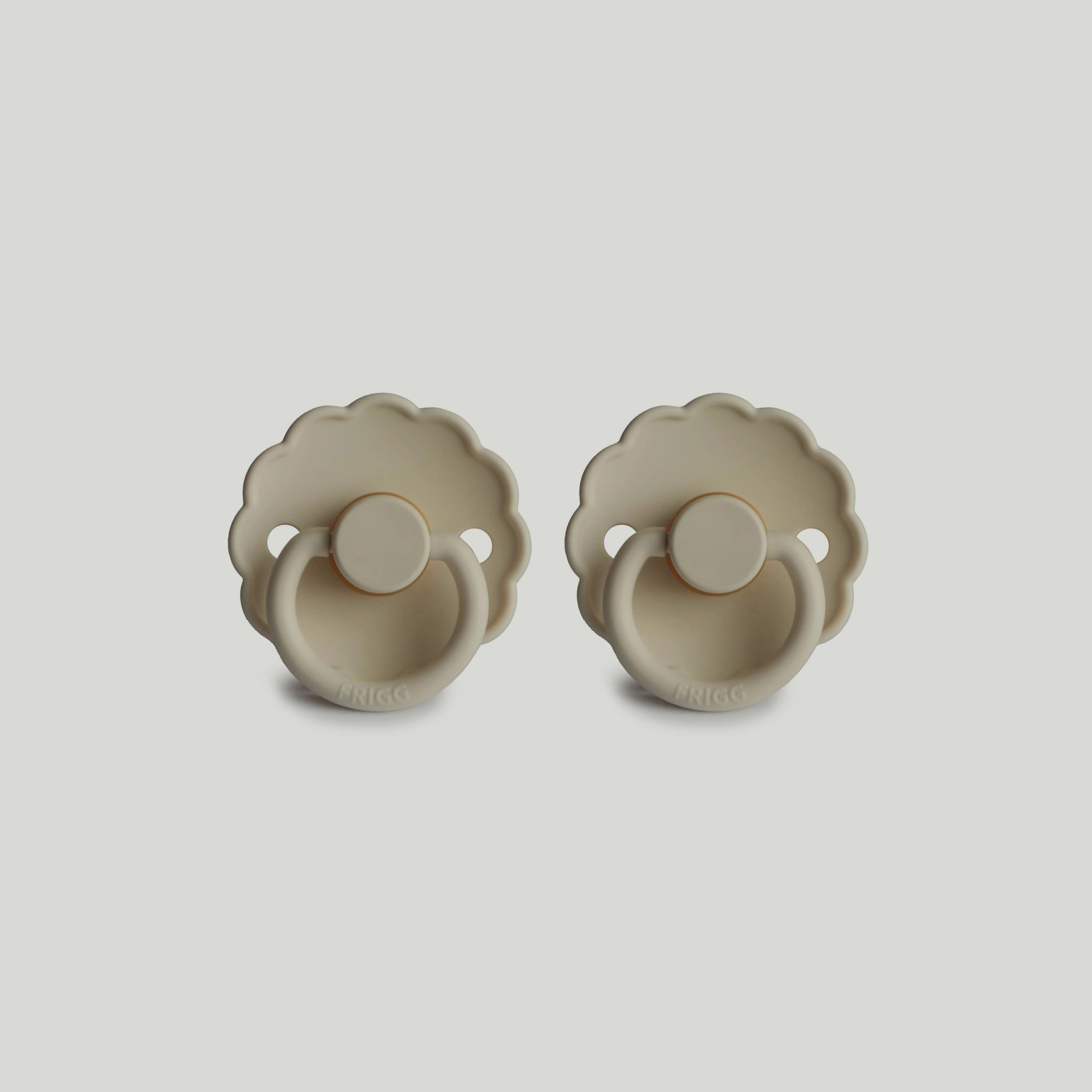Frigg Daisy Latex Baby Pacifier (6-18M), Pack Of 2, Cream , Size 2-baby-feeding-pacifiers-image-1