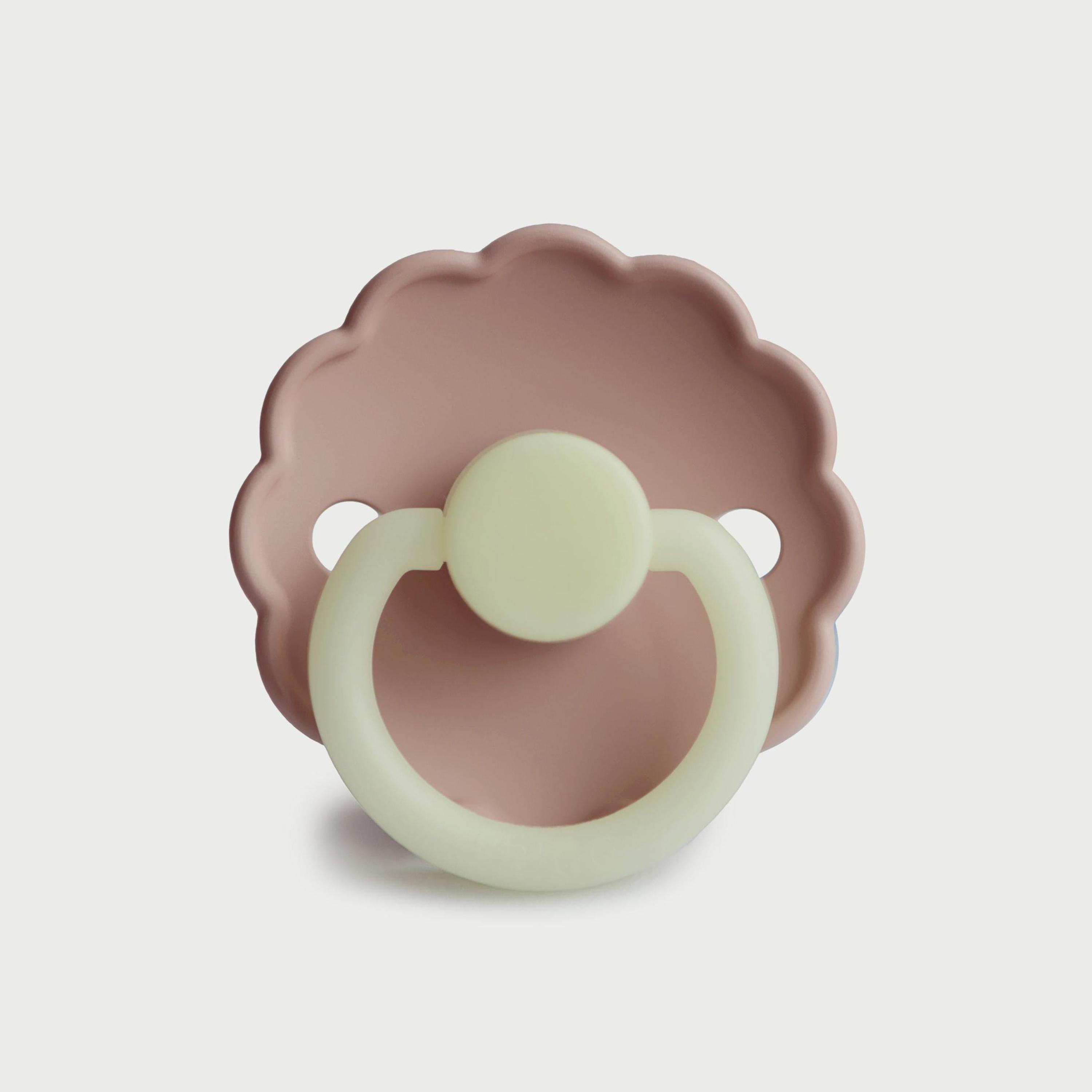 Frigg Daisy Silicone Baby Pacifier (0-6M), Blush Night , Size 1-baby-feeding-pacifiers-image-1