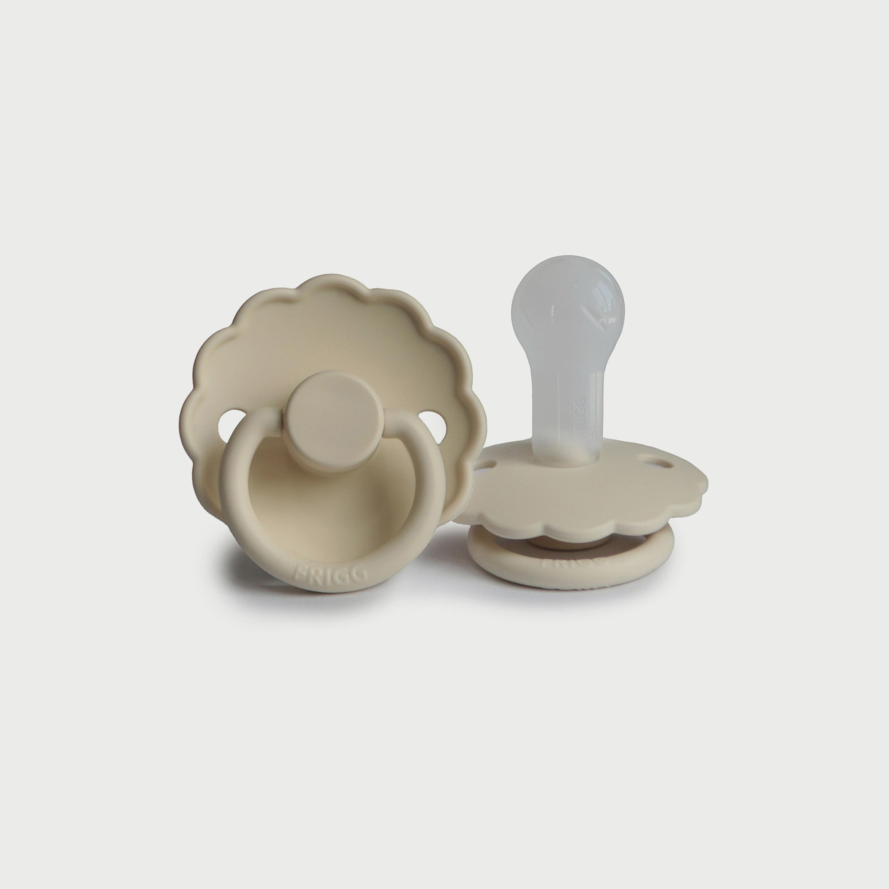 لهاية أطفال ديزي سيليكون من فريج (0-6 شهور)، كريمي، مقاس 1-baby-feeding-pacifiers-image-1