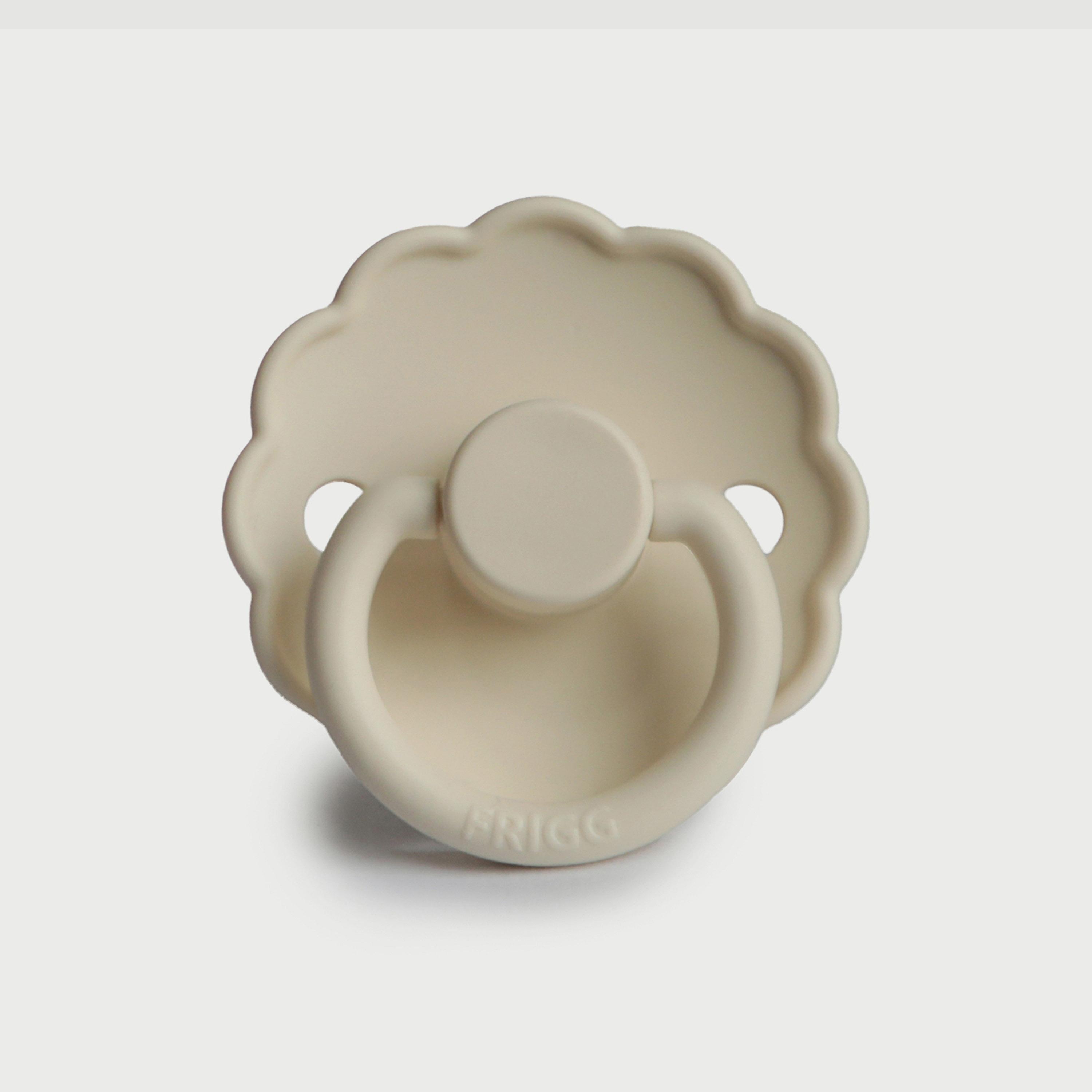 لهاية أطفال ديزي سيليكون من فريج (0-6 شهور)، كريمي، مقاس 1-baby-feeding-pacifiers-image-2