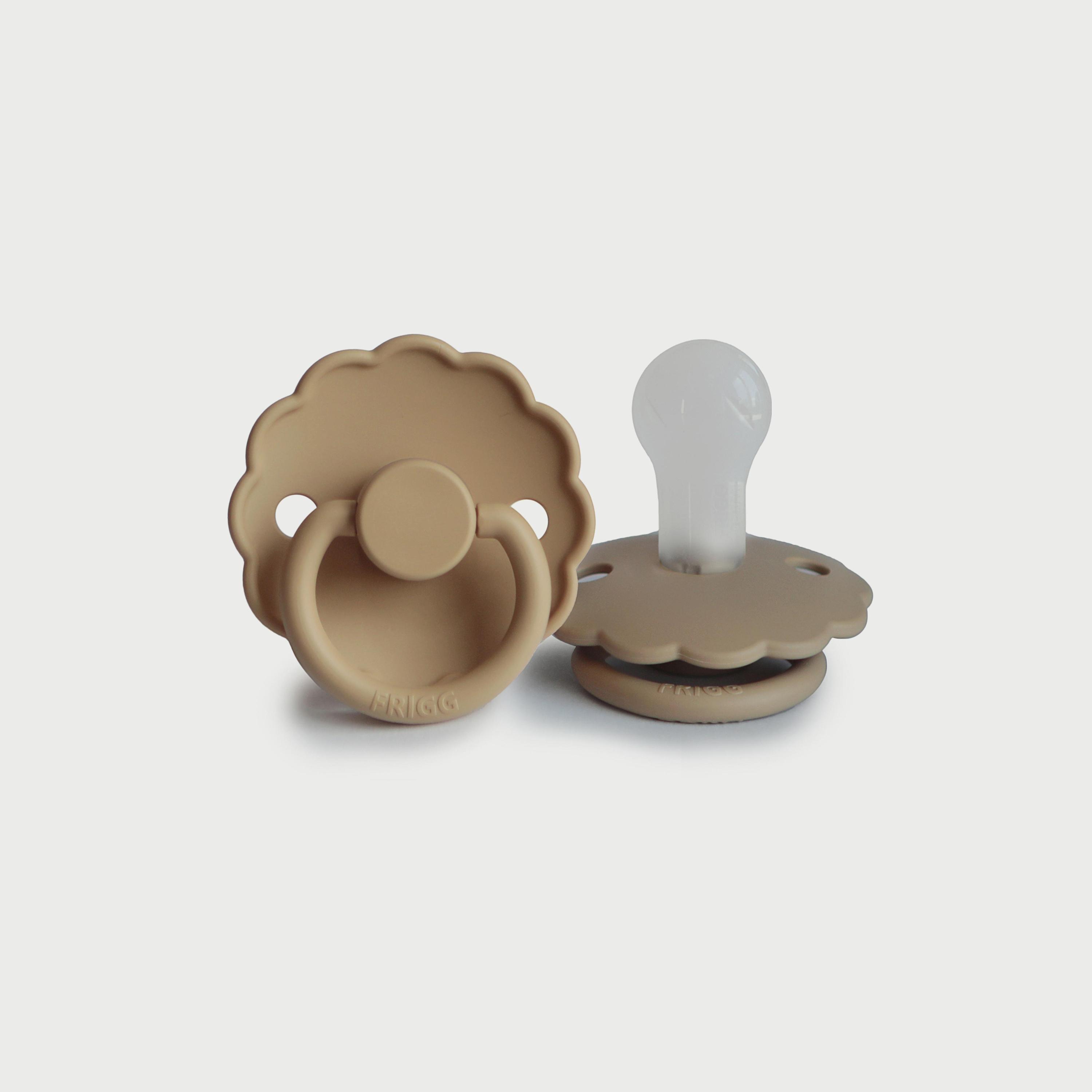 Frigg Daisy Silicone Baby Pacifier (0-6M), Croissant , Size 1-baby-feeding-pacifiers-image-1