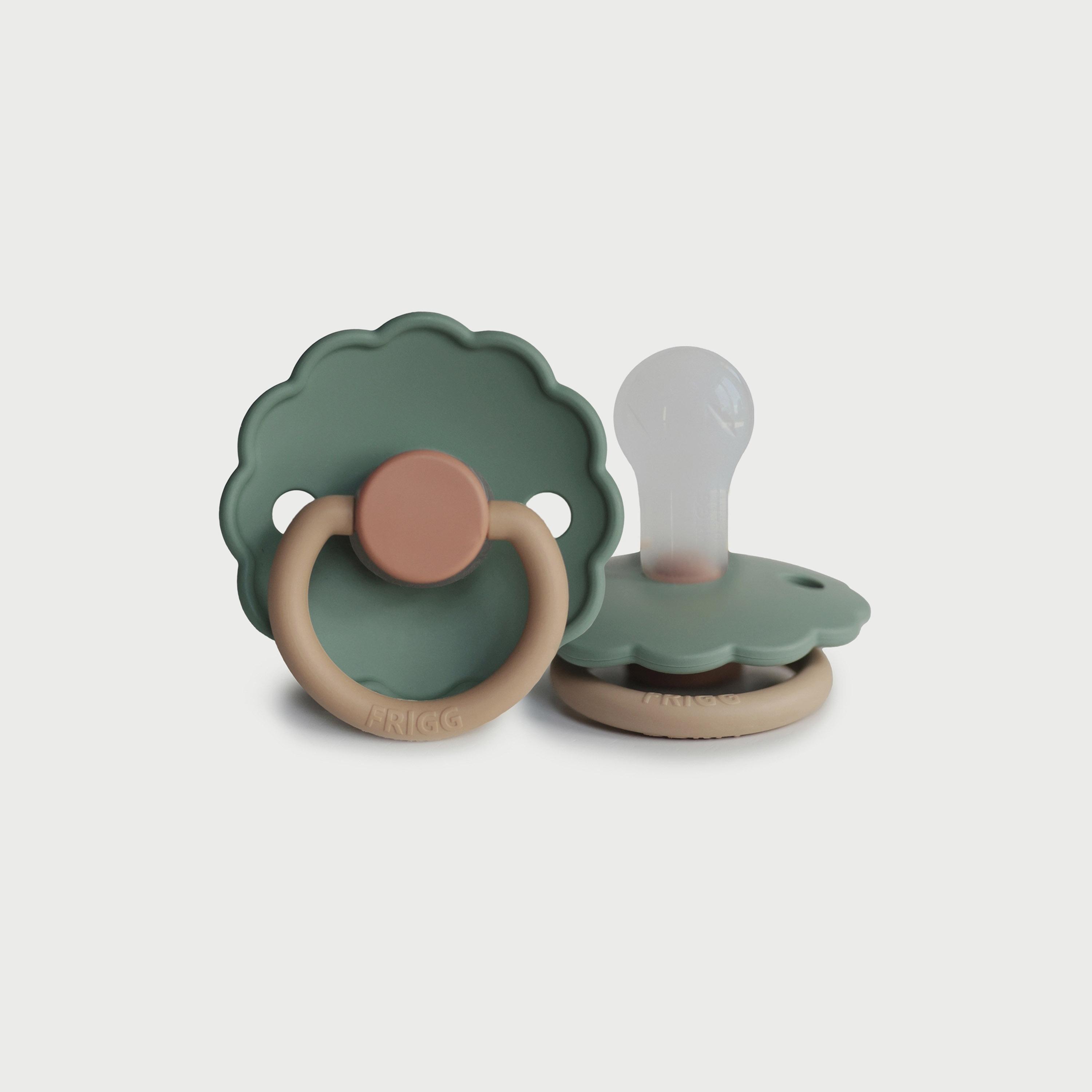 Frigg Daisy Silicone Baby Pacifier (0-6M), Willow , Size 2-baby-feeding-pacifiers-image-1
