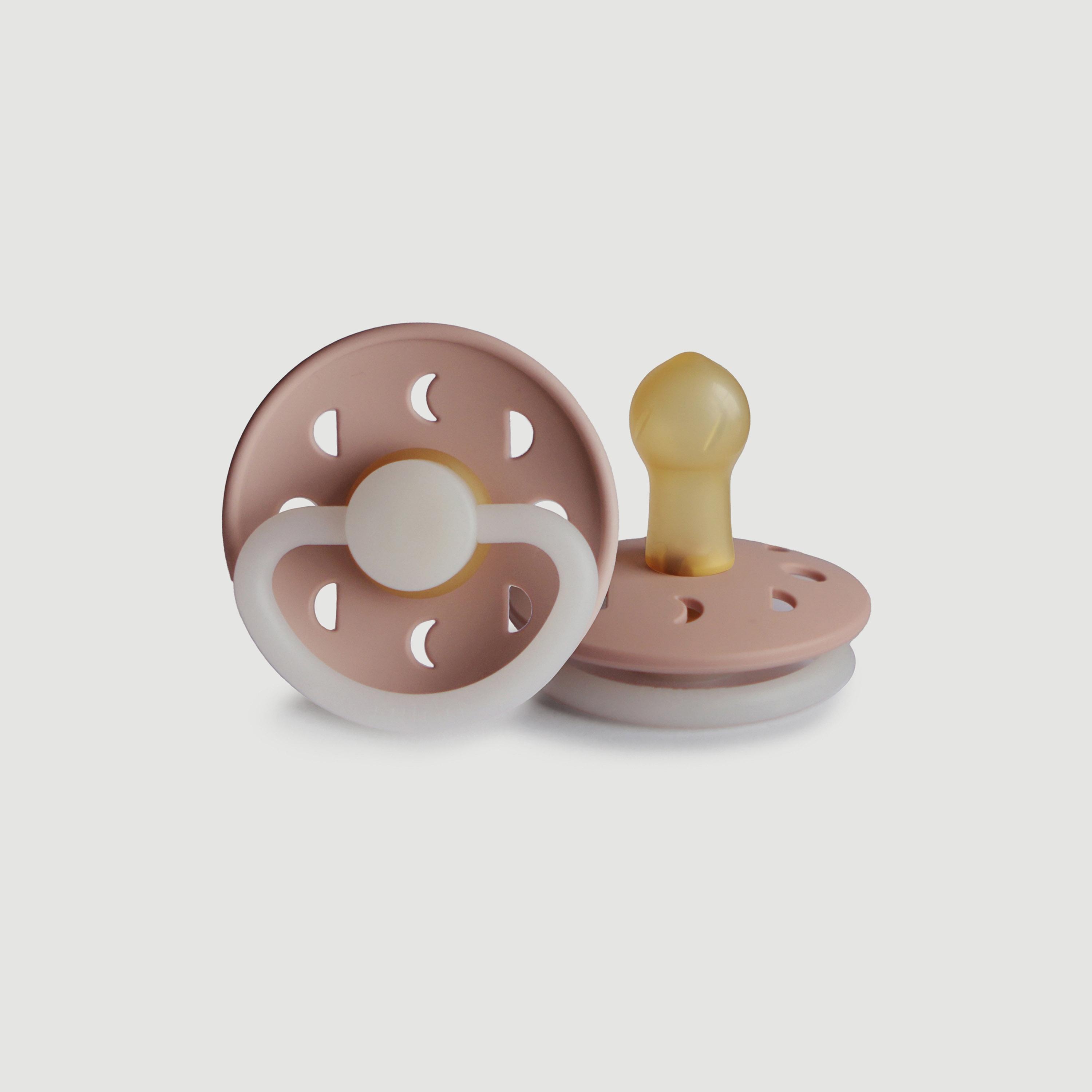 لهاية أطفال مون فيز لاتكس من فريج (0-6 شهور)، بلاش ليلي، مقاس 1-baby-feeding-pacifiers-image-1