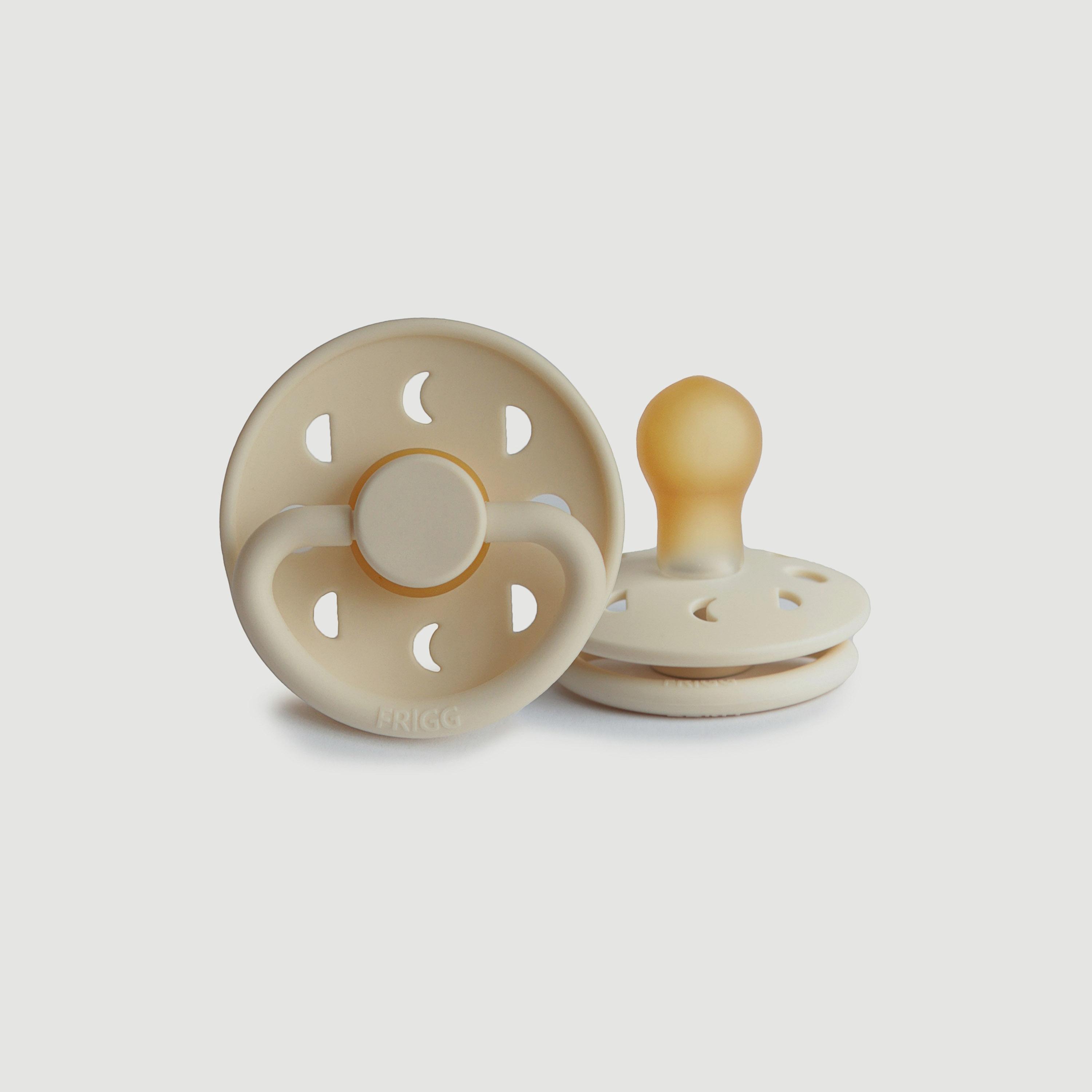 لهاية أطفال مون فيز لاتكس من فريج (0-6 شهور)، كريم، مقاس 1-baby-feeding-pacifiers-image-1