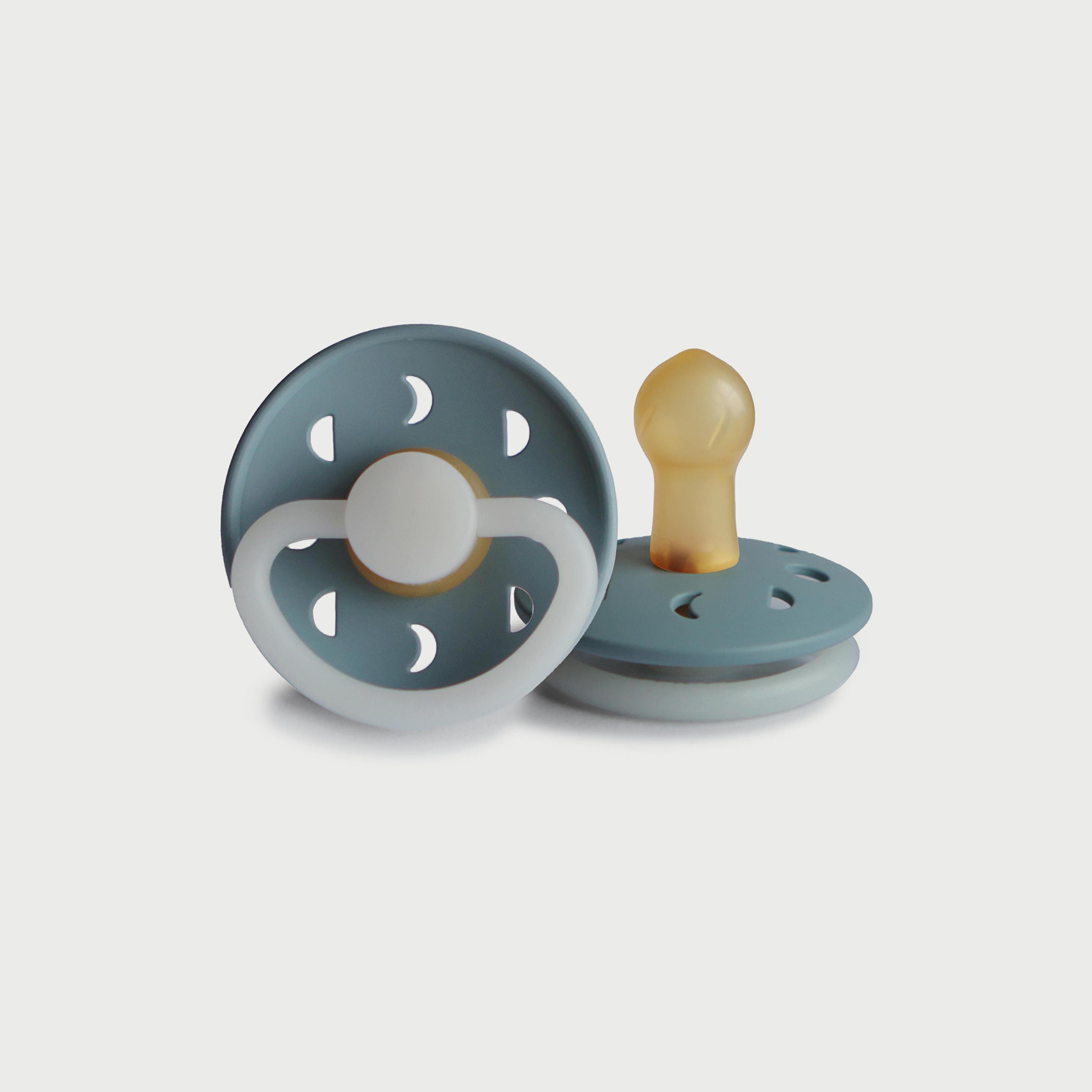 لهاية أطفال مون فيز لاتكس من فريج (0-6 شهور)، حجري أزرق ليلي، مقاس 1-baby-feeding-pacifiers-image-1